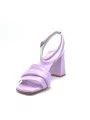 Lavender leather sandal with an ankle strap. Leather lining. Leather sole. 7,5 c