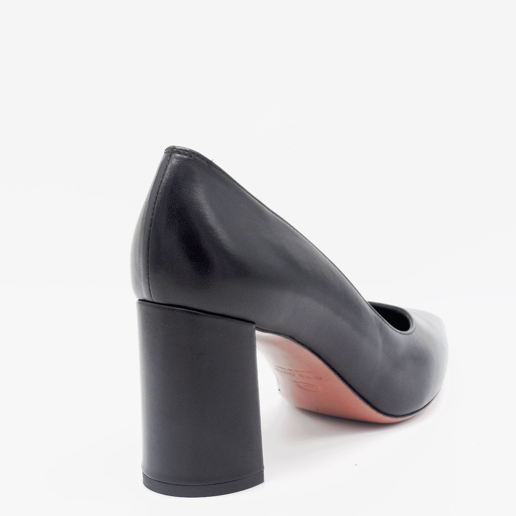 Black leather pump - Cod. 19140-2