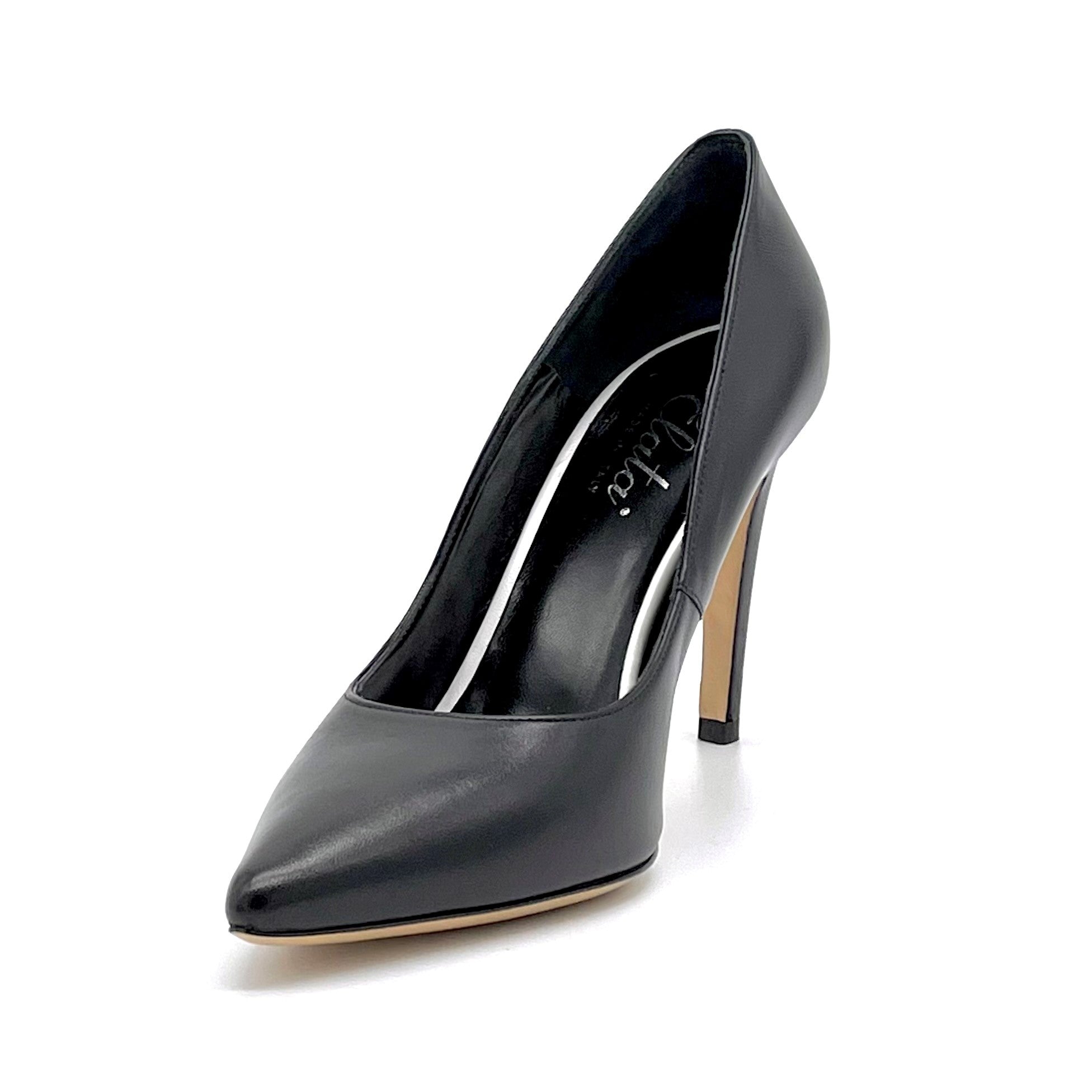 Décolleté in pelle nera - Cod. 11122D