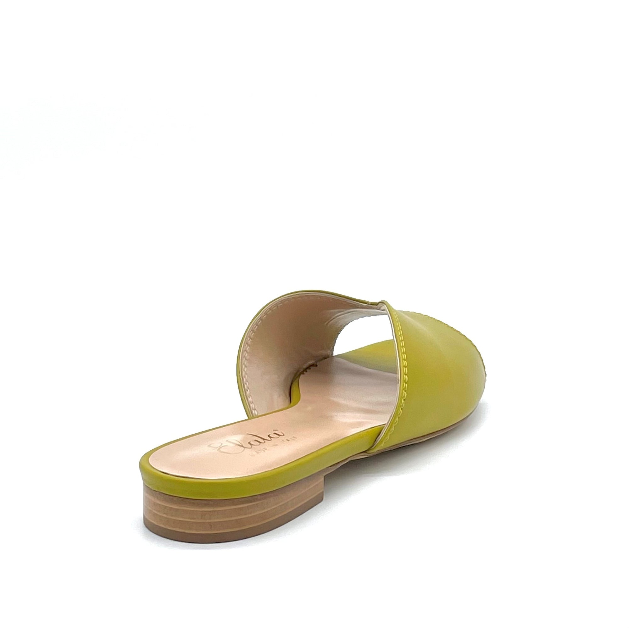 AESTAS Pistachio green leather mule - Cod. 11143D
