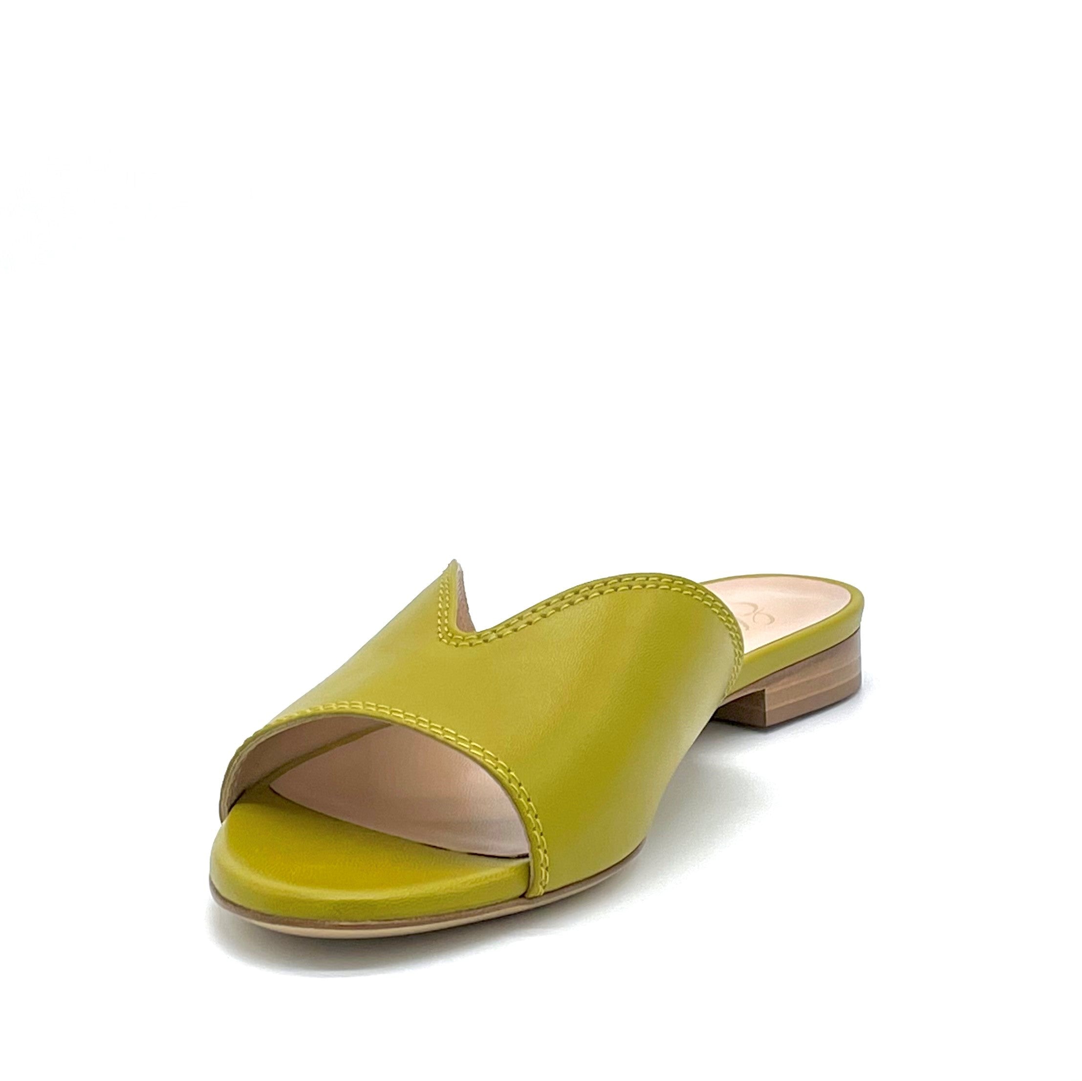 AESTAS Pistachio green leather mule - Cod. 11143D