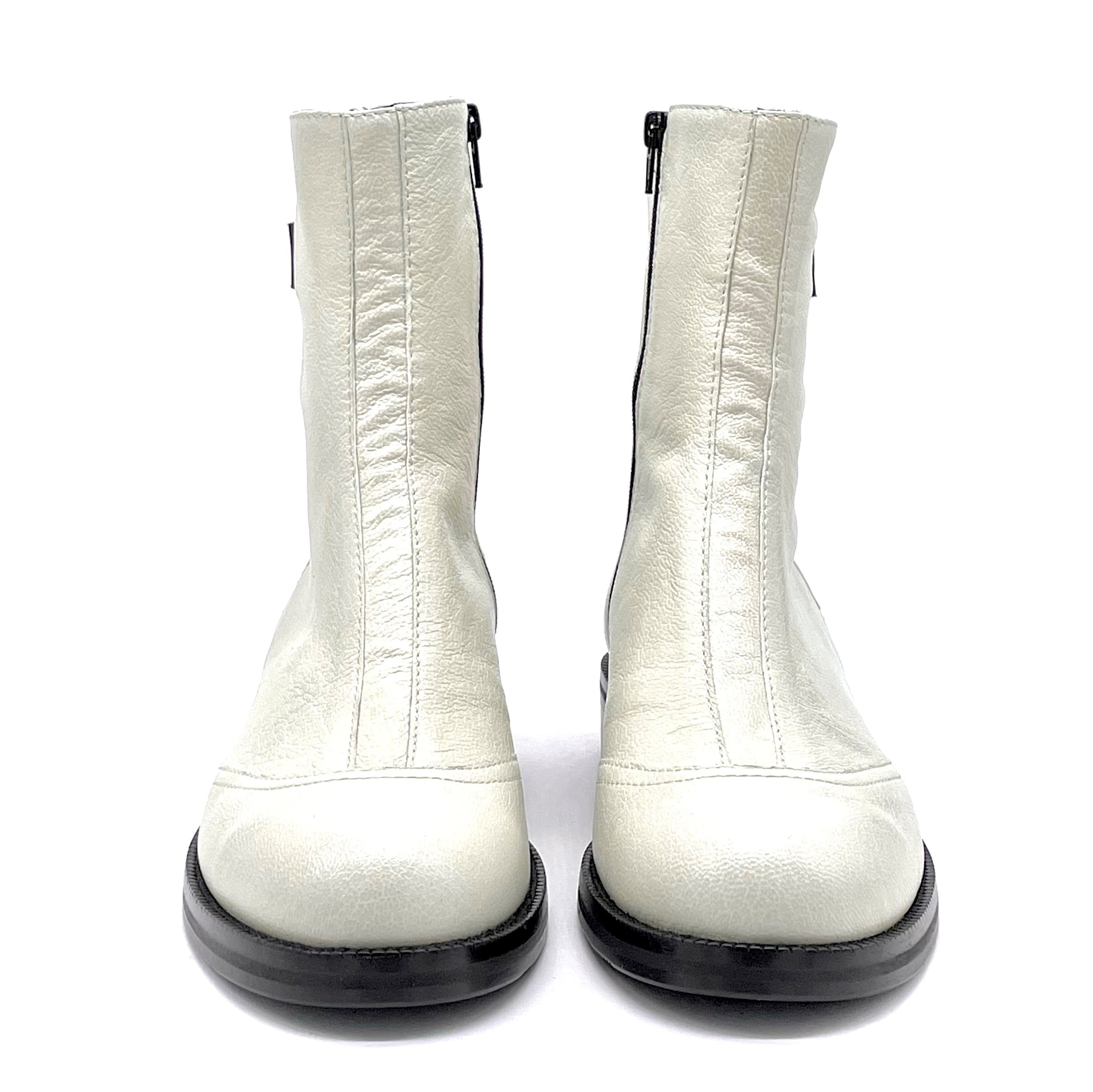 Stivaletto in pelle panna - Cod. 51531