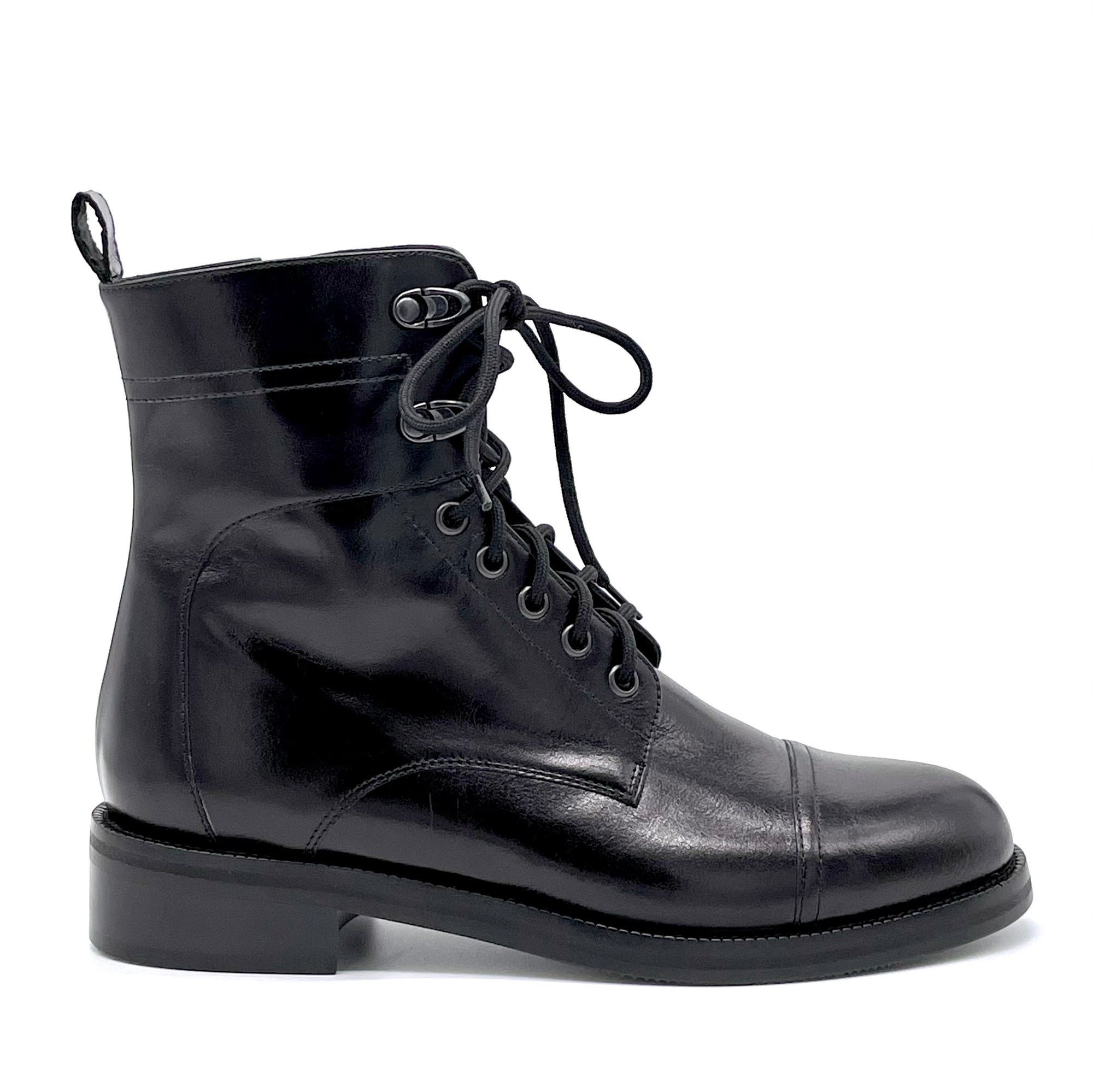 Black leather boot - Cod. 51529