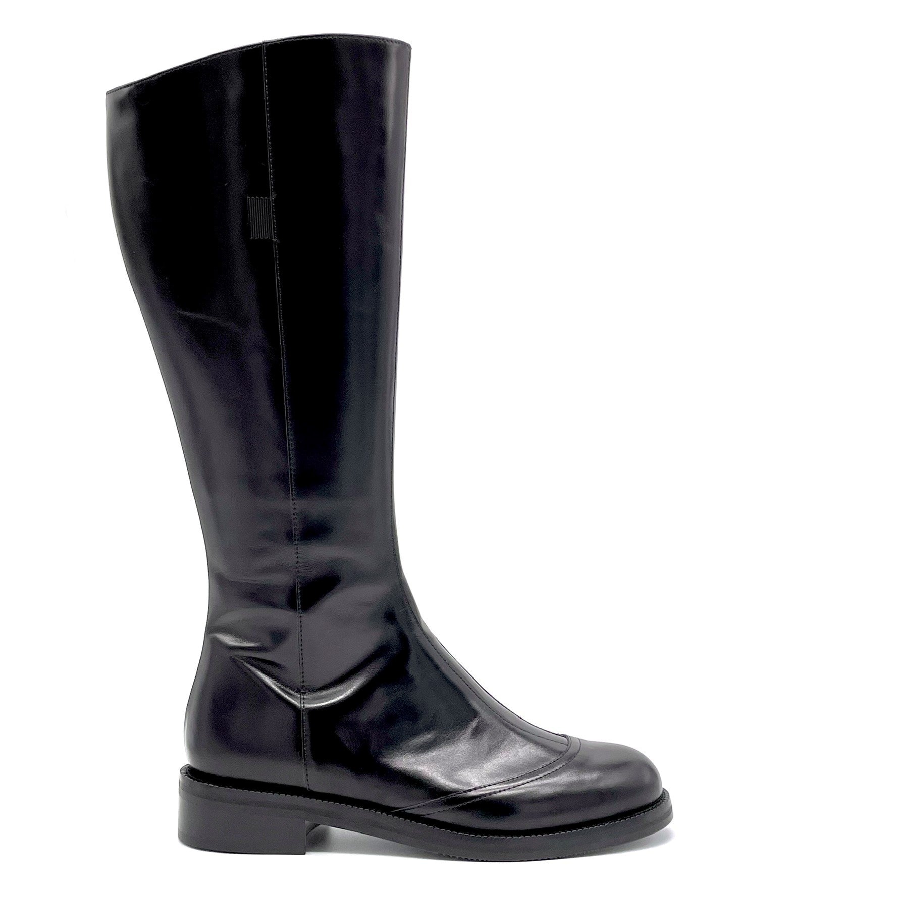 Black leather boot - Cod. 51532