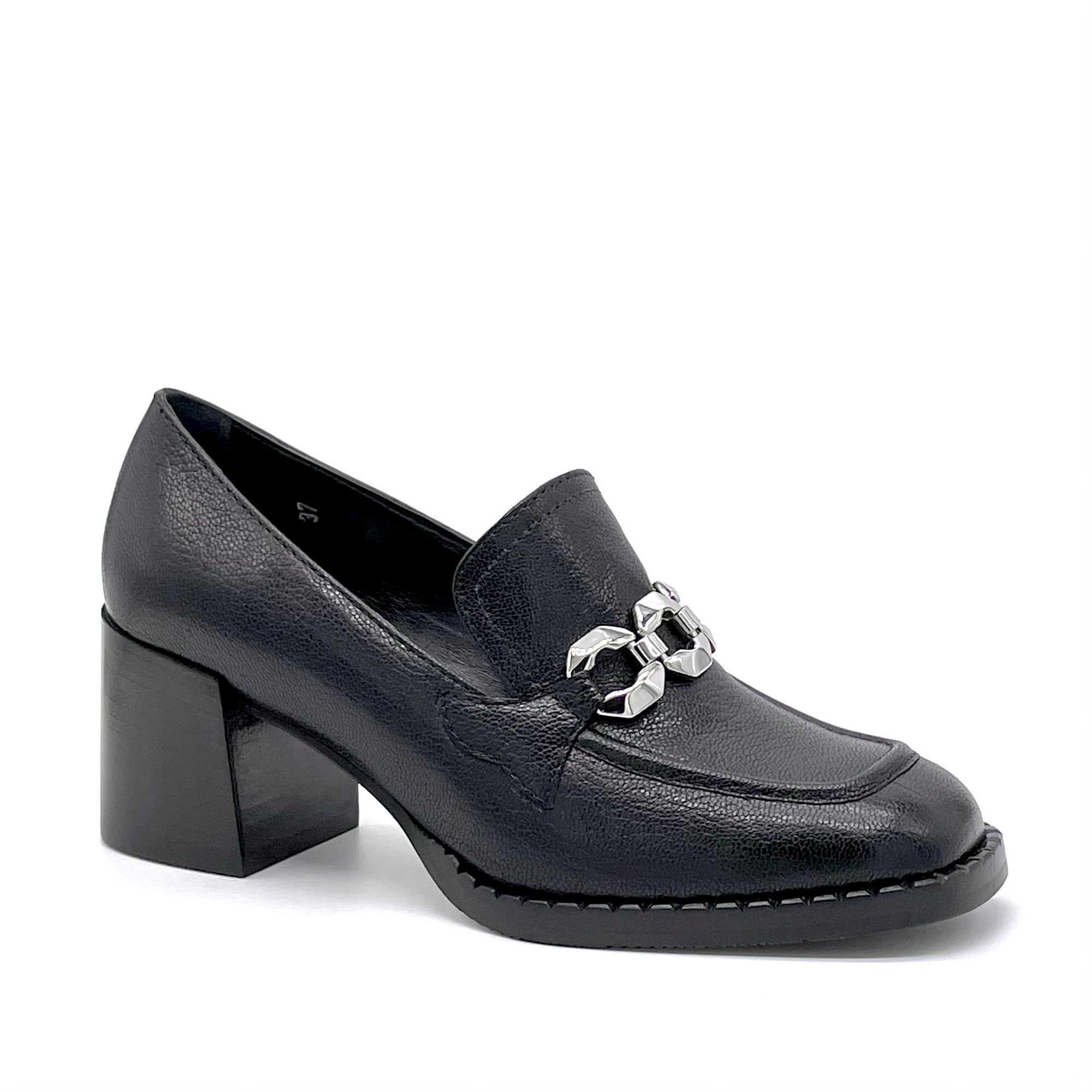 Mocassino in pelle nera - Cod. 51502_4