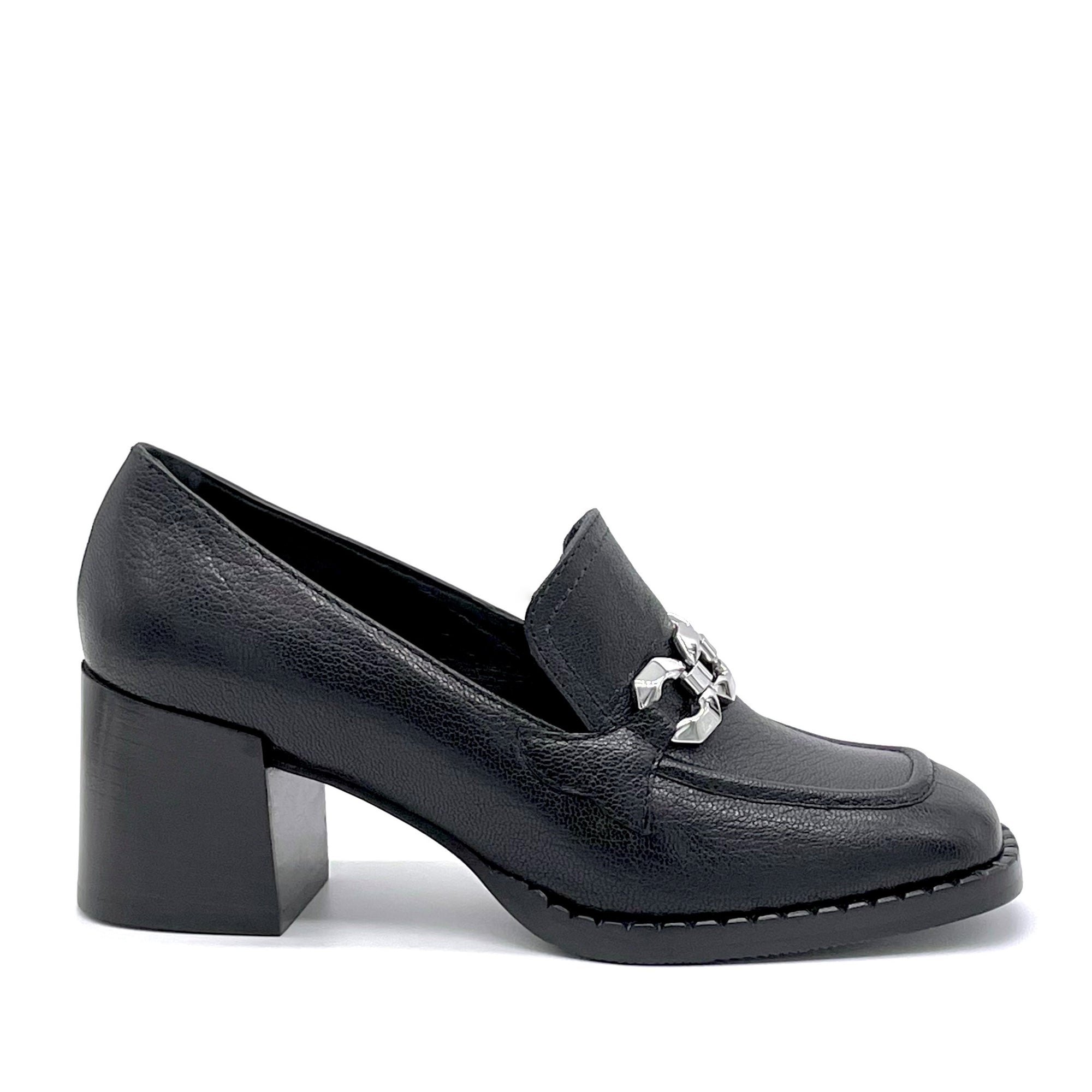 Black leather mocassin - Cod. 51502_4
