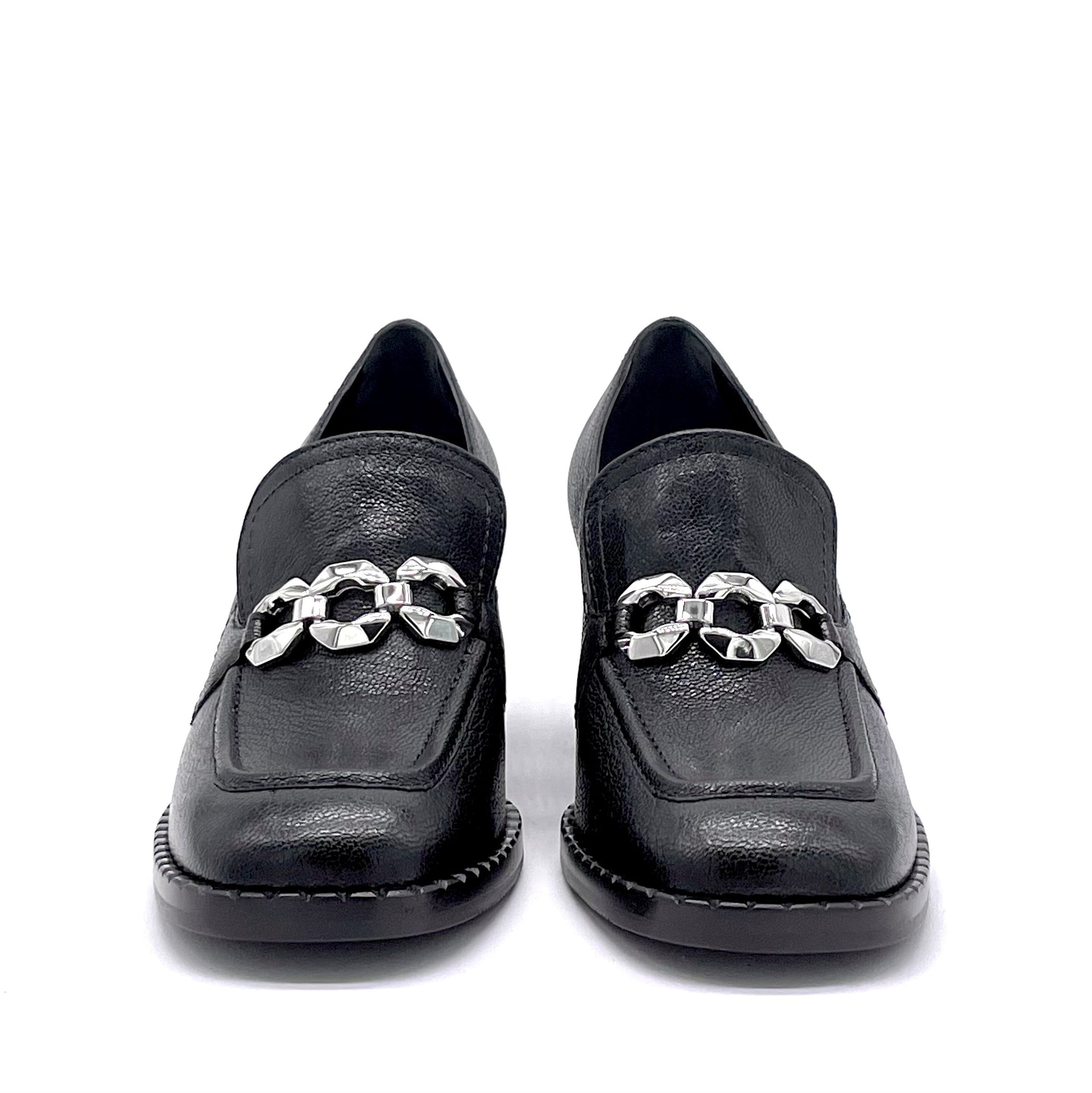 Black leather mocassin - Cod. 51502_4
