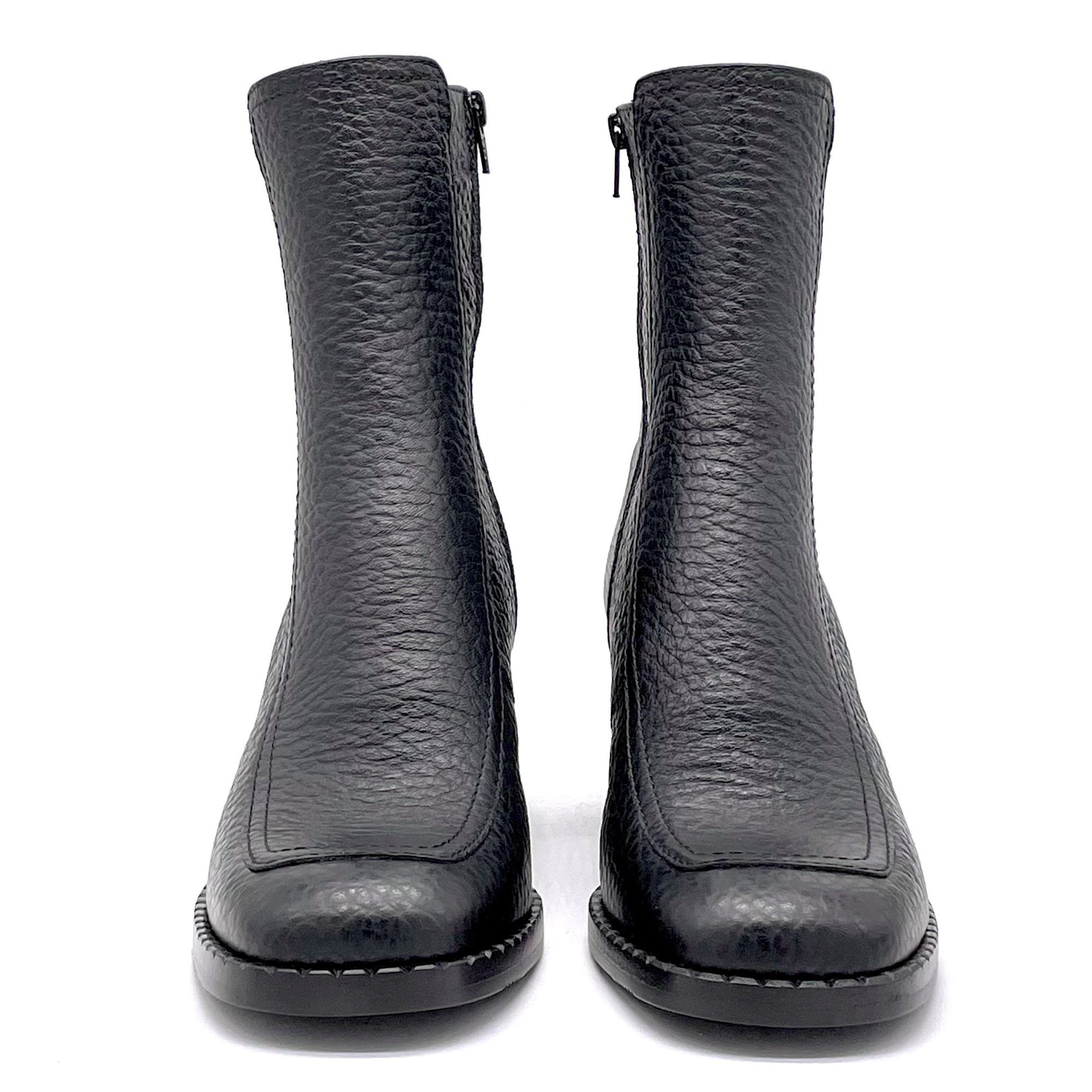 Black leather boot - Cod. 51504_3