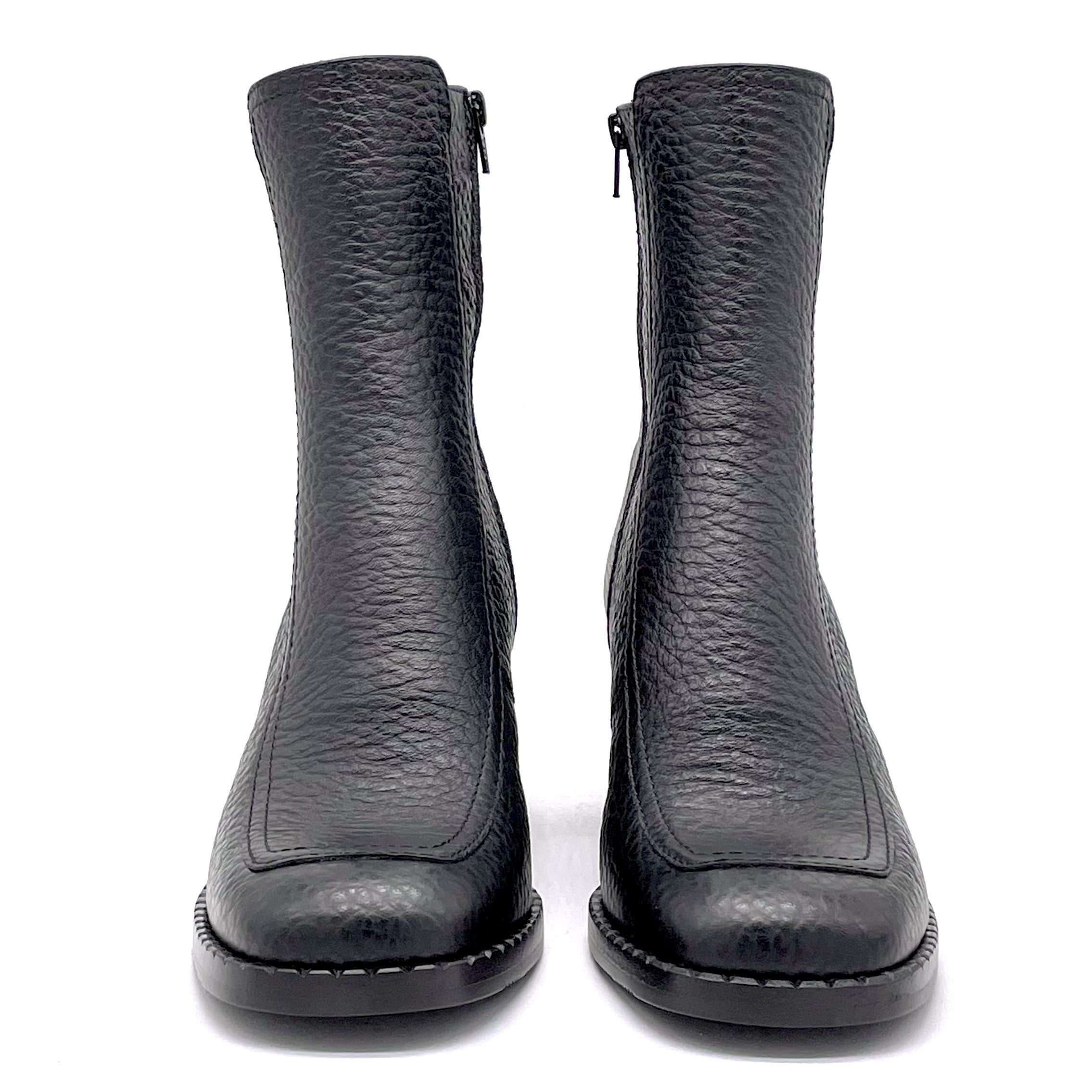 Black leather boot - Cod. 51504_3