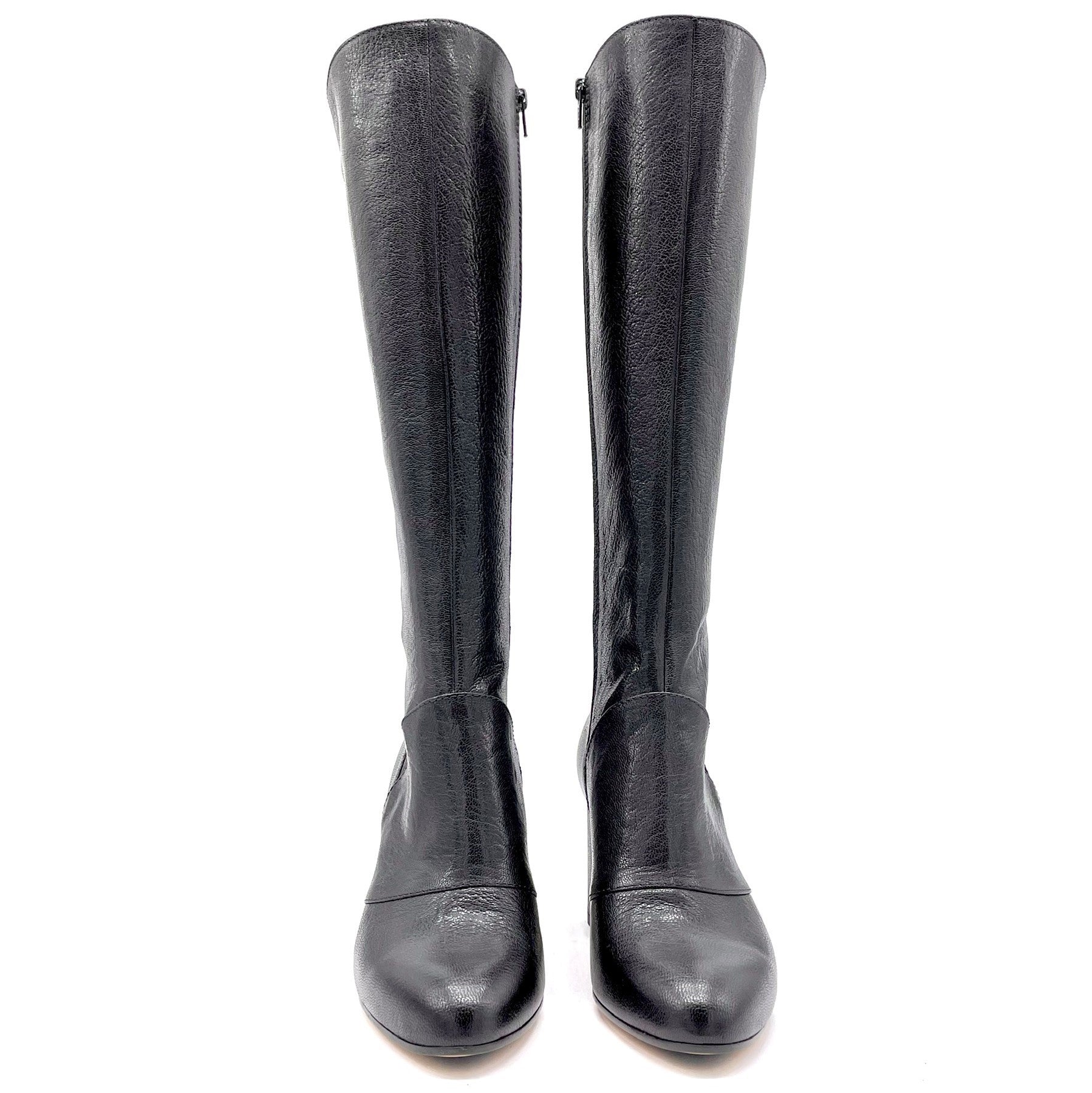 Black leather boot - Cod. 51513-2