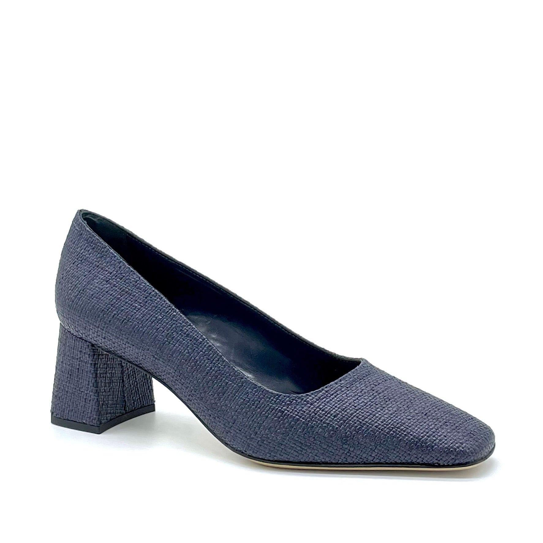 Blue raffia pump - Cod. 12162