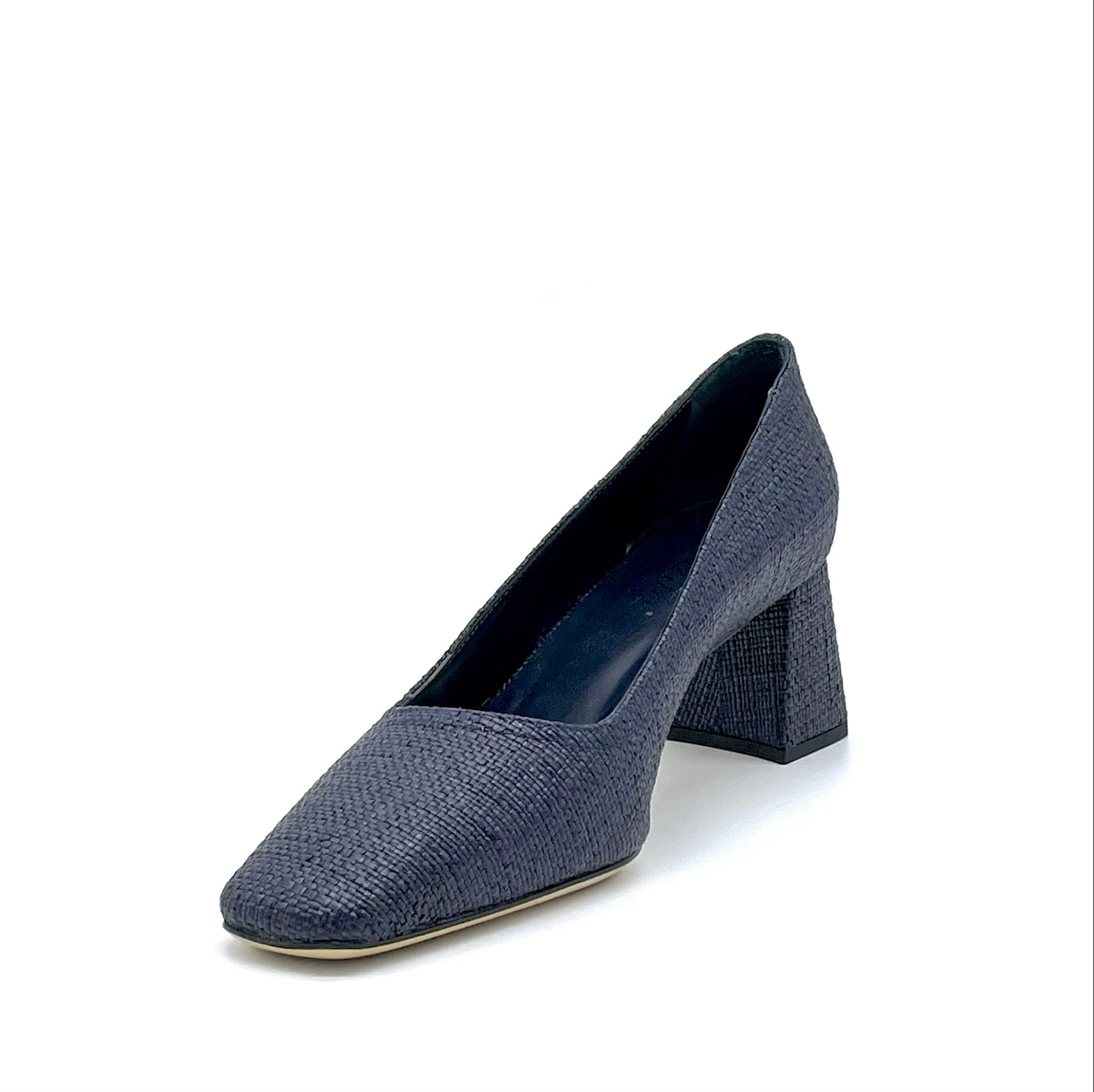 Blue raffia pump - Cod. 12162