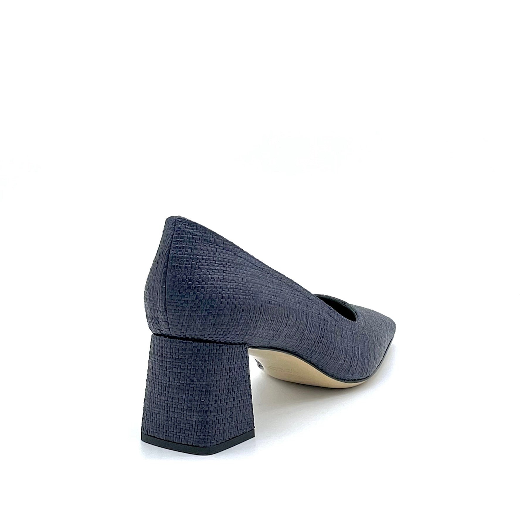 Décolleté in rafia bleu - Cod. 12162