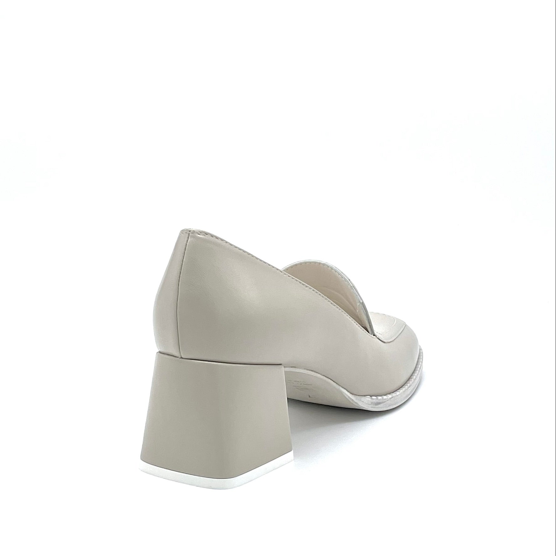 Mocassino in pelle color tortora chiaro - Cod. 12166