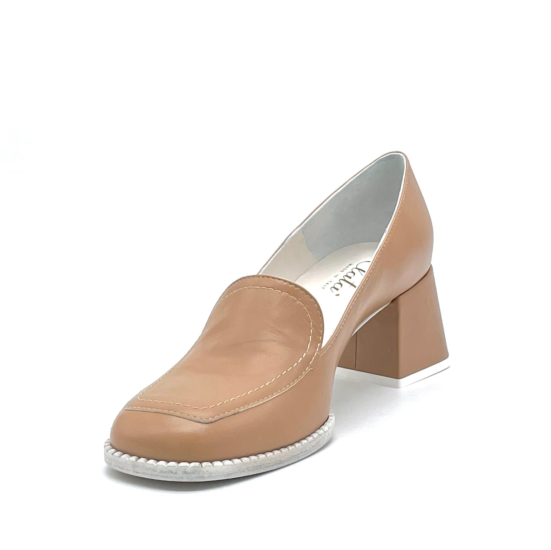 Mocassino in pelle color cuoio - Cod. 12166_1