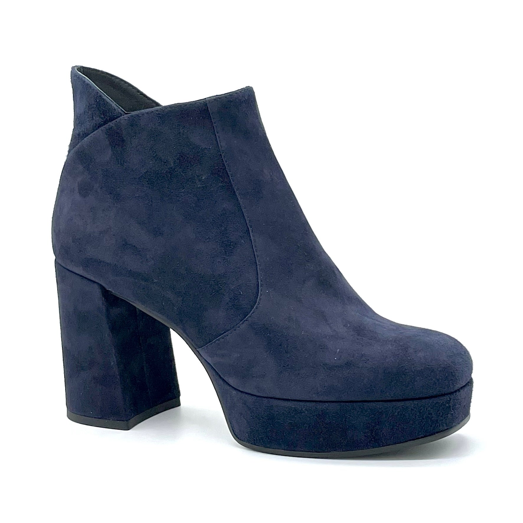 Tronchetto in camoscio blu - Cod. 52503