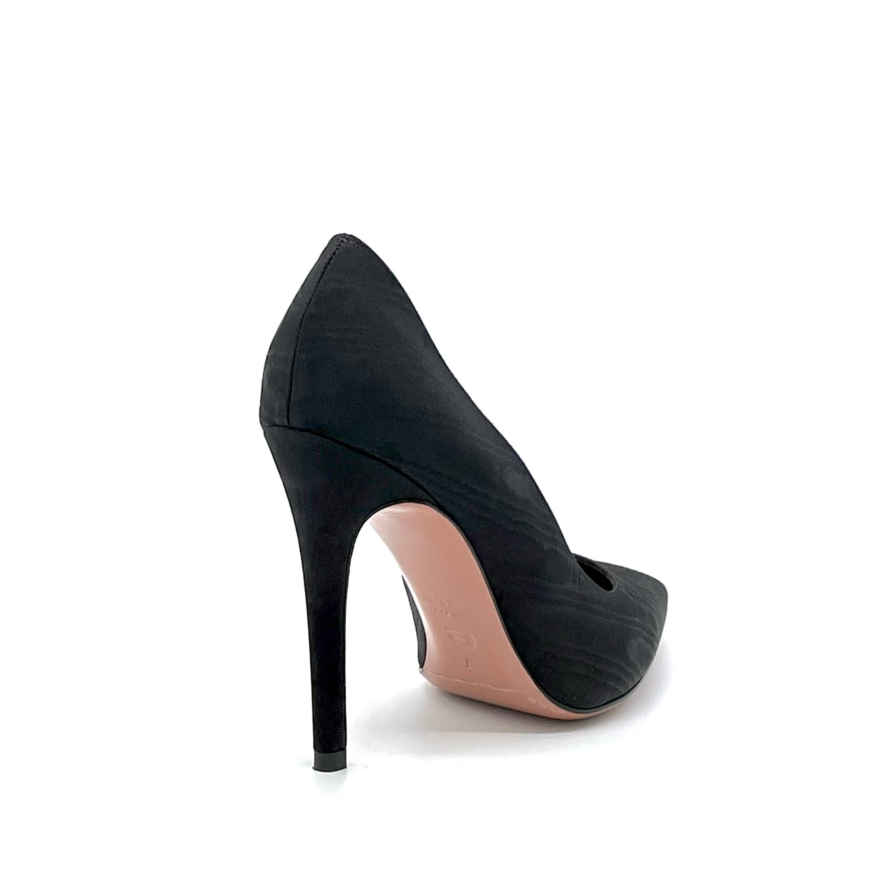 Décolleté in tessuto effetto ondulato nero - Cod. 52555