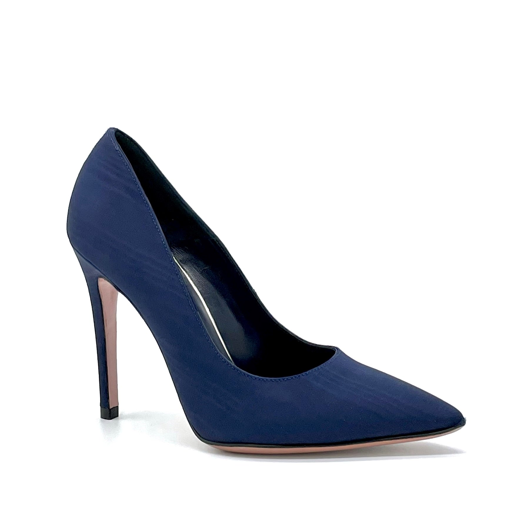 Décolleté in tessuto effetto ondulato blu - Cod. 52555_1