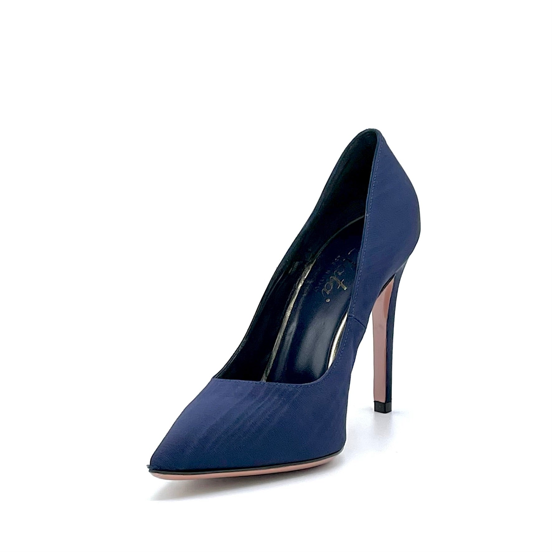 Décolleté in tessuto effetto ondulato blu - Cod. 52555_1