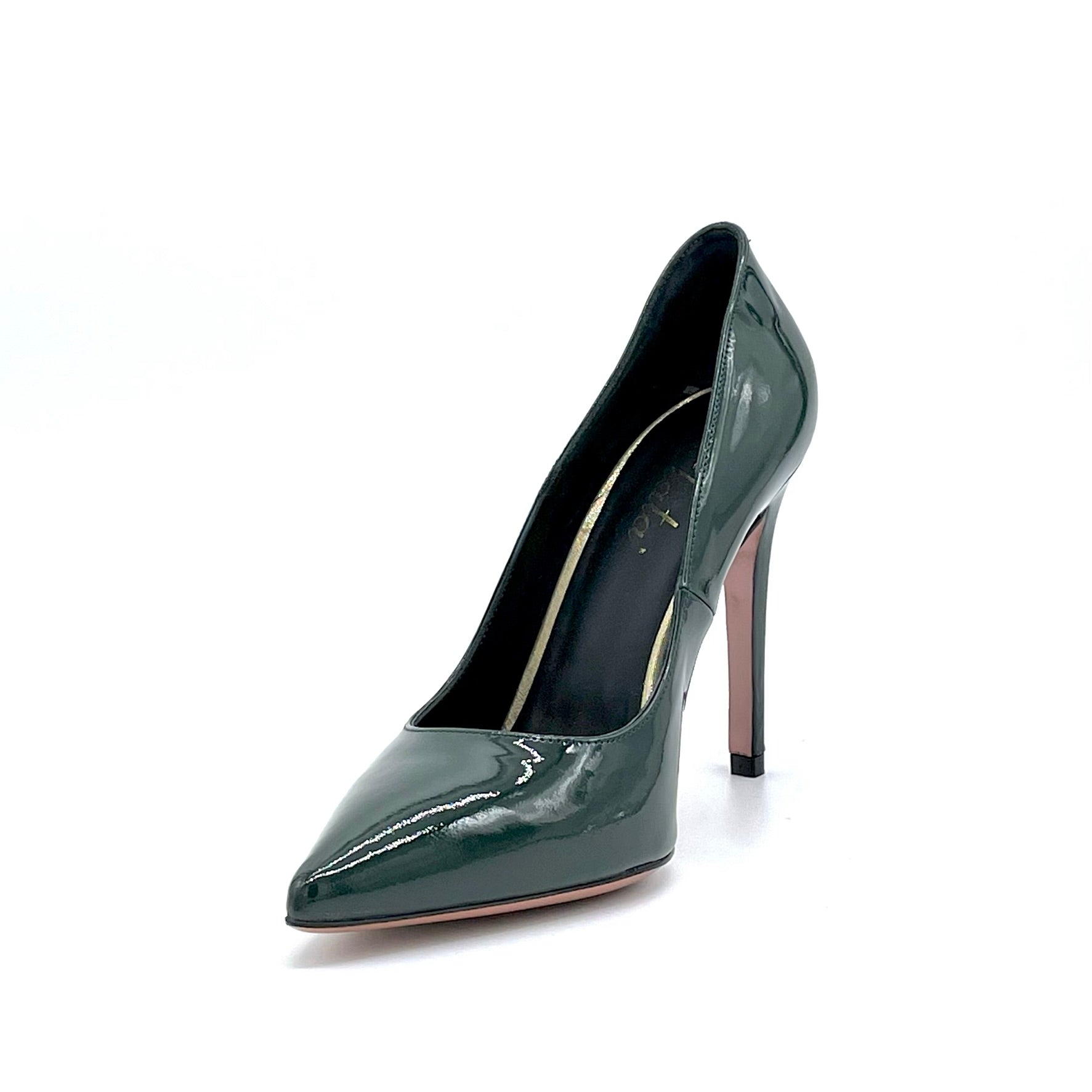 Décolleté in vernice verde scuro - Cod. 52556_1