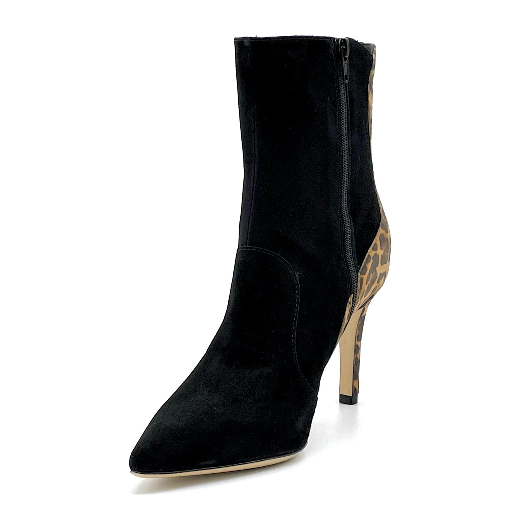 Stivaletto in camoscio nero e stampato - Cod. 52561