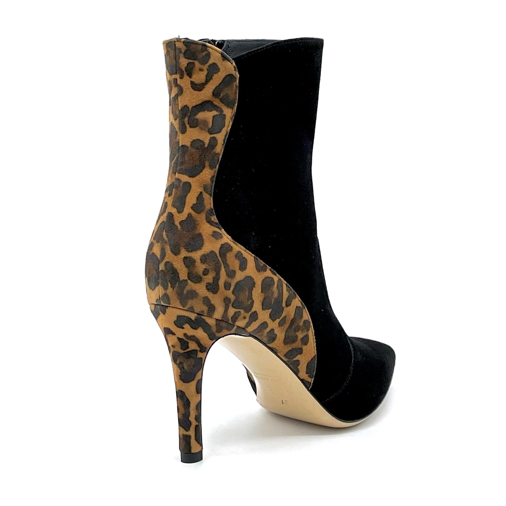 Stivaletto in camoscio nero e stampato - Cod. 52561