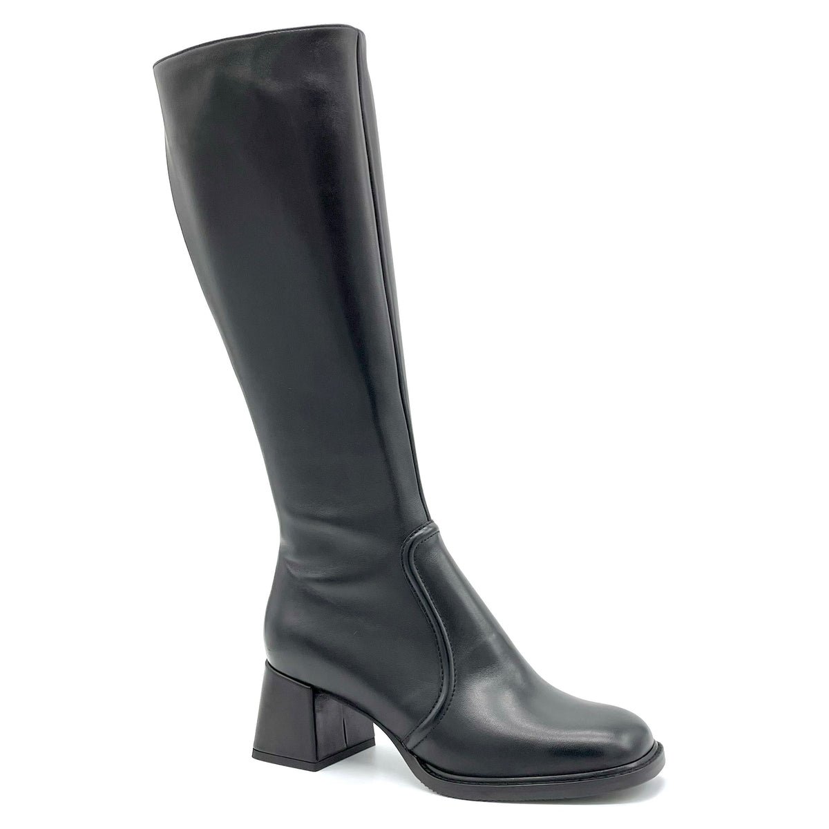 Stivale in pelle nera - Cod. 52544