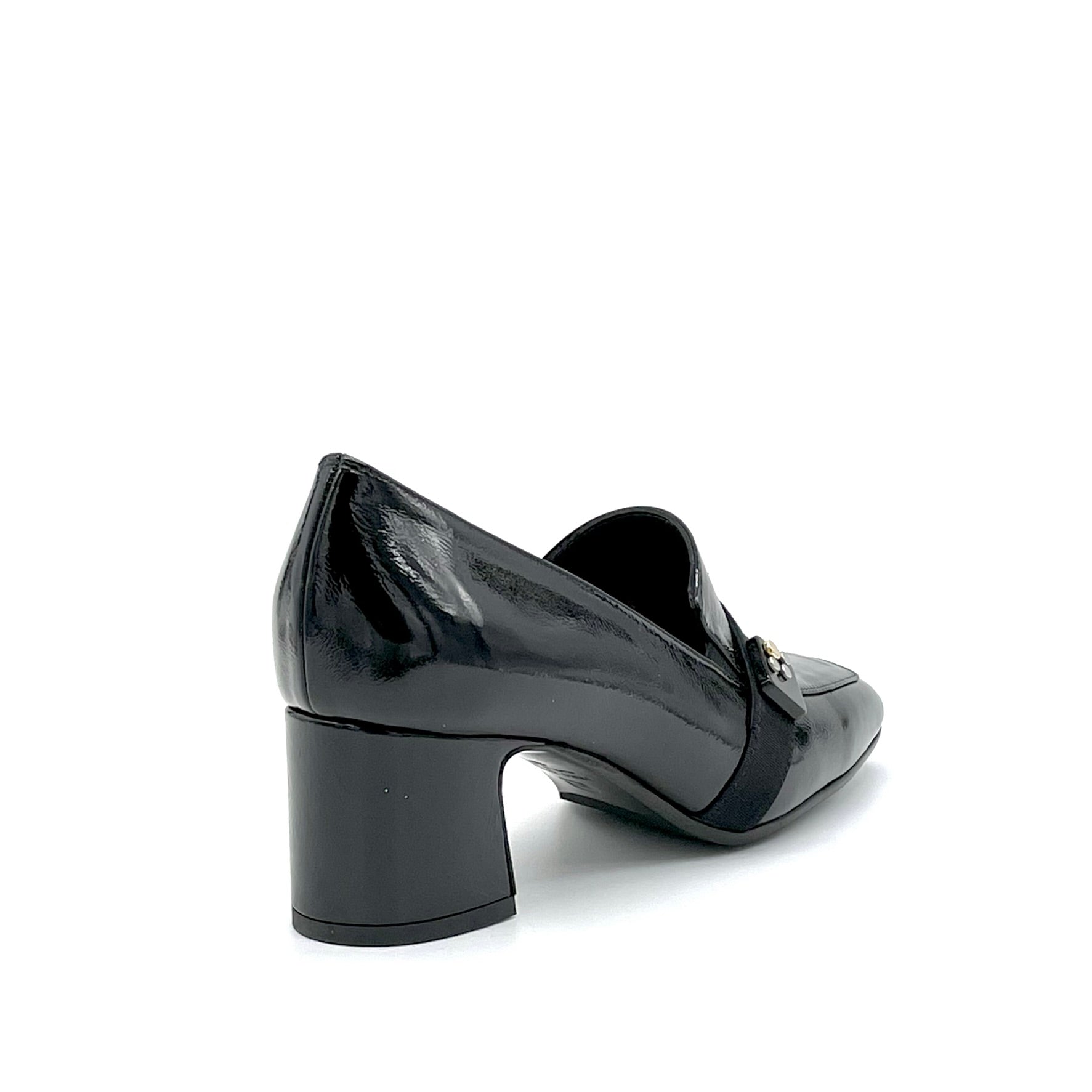 Mocassino con accessorio e nastrino in gros grain - Cod. 52523