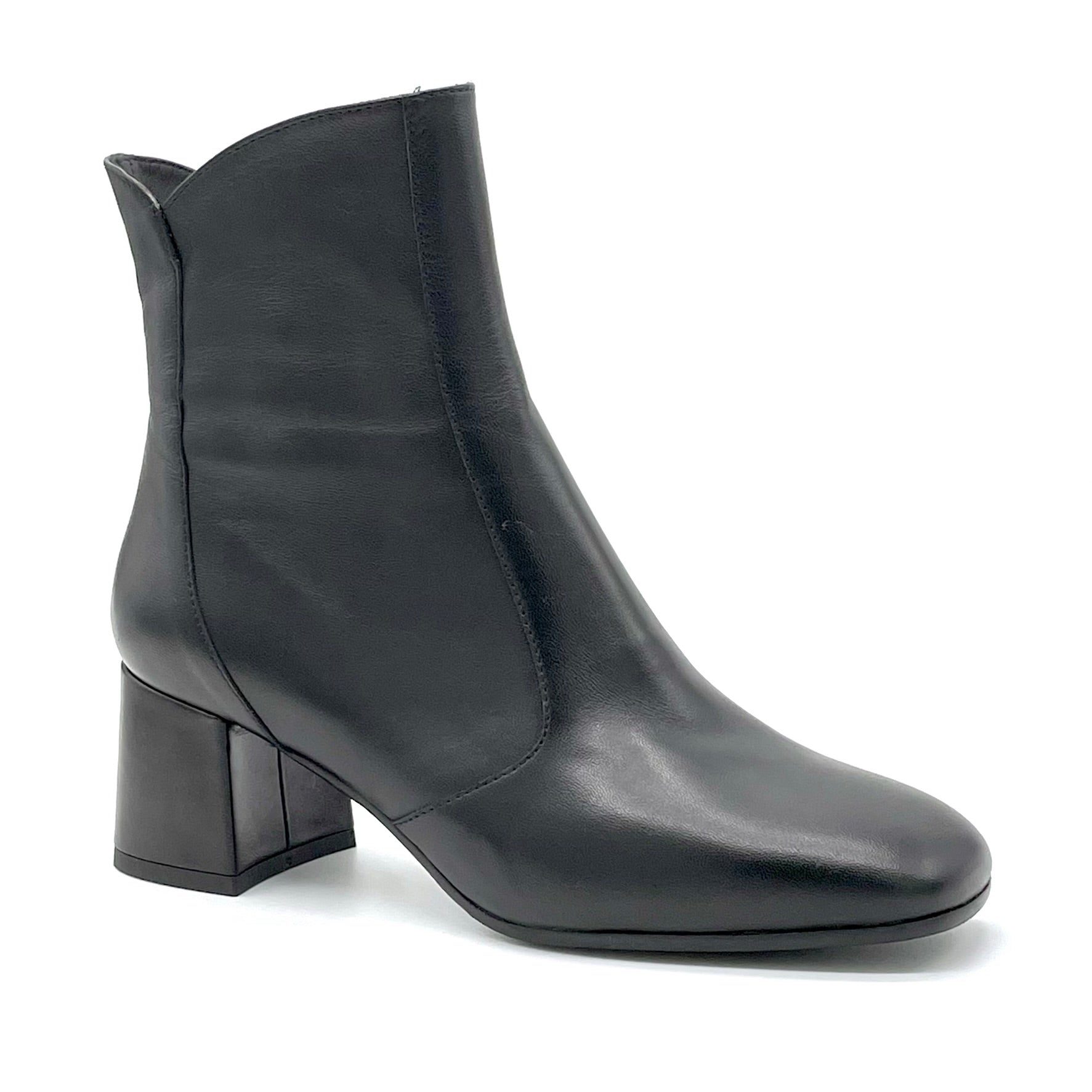 Stivaletto in pelle nera - Cod. 52526