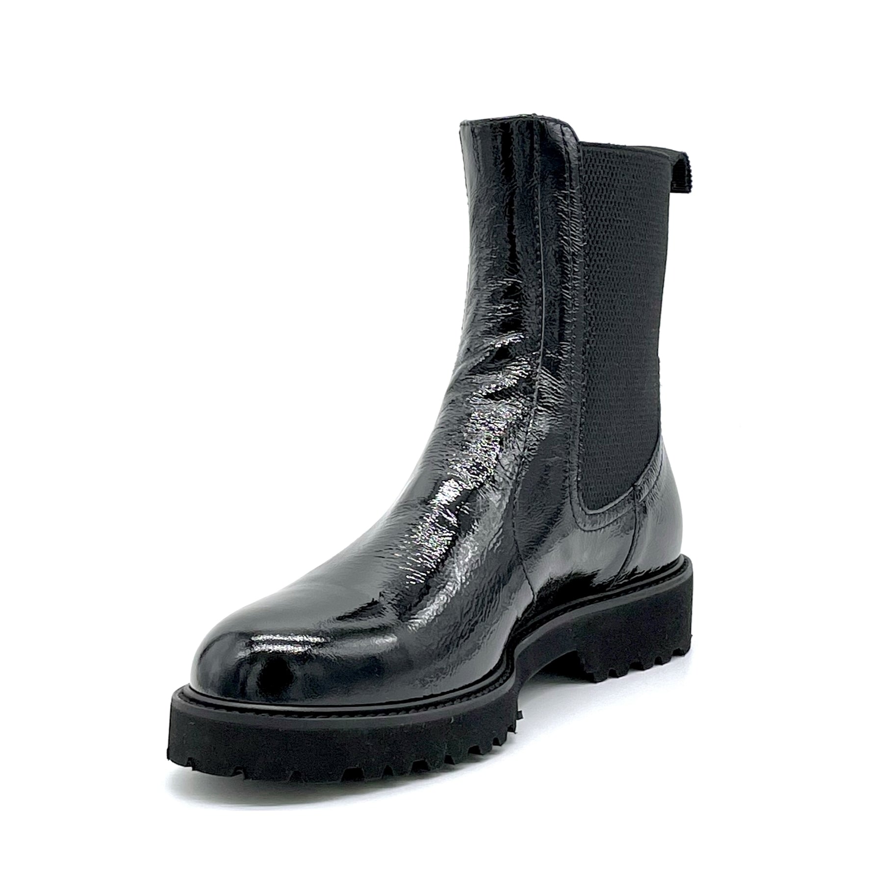 Beatle in vernice nera effetto stropicciato - Cod. 52550