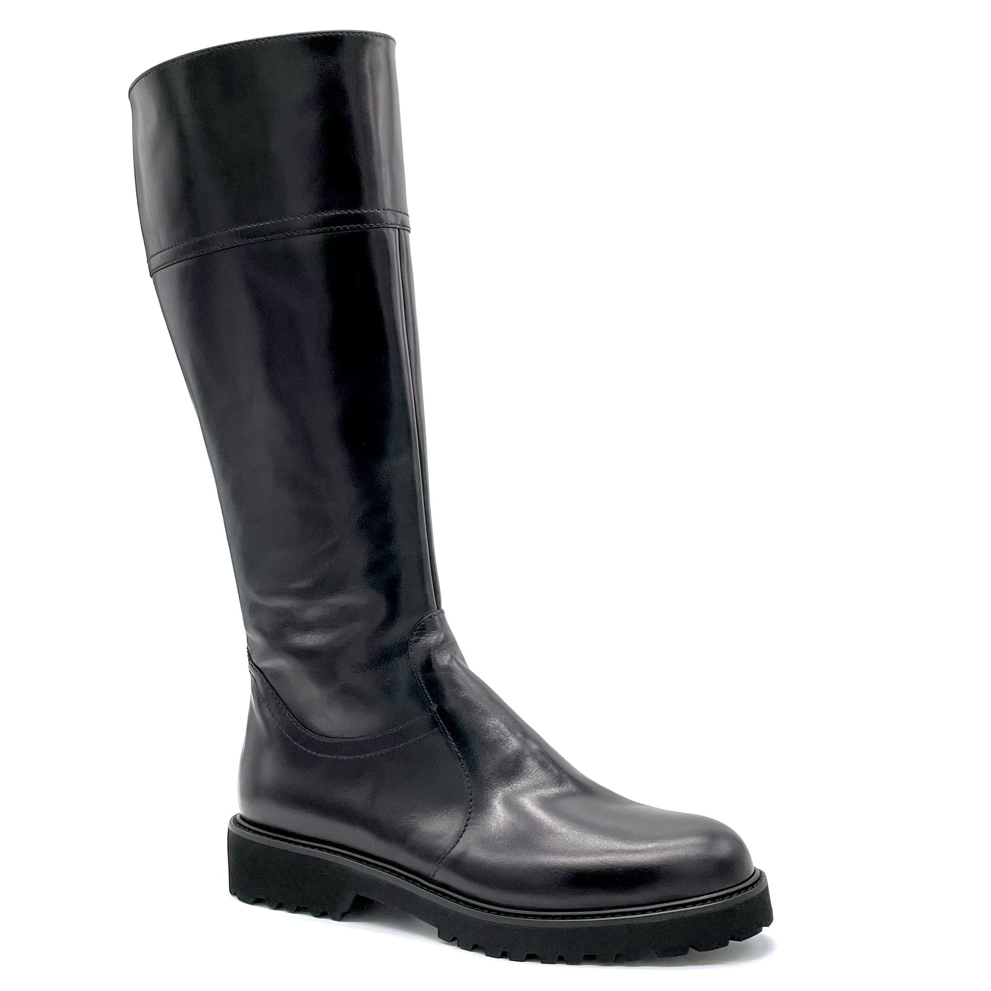 Stivale in pelle nera - Cod. 52553