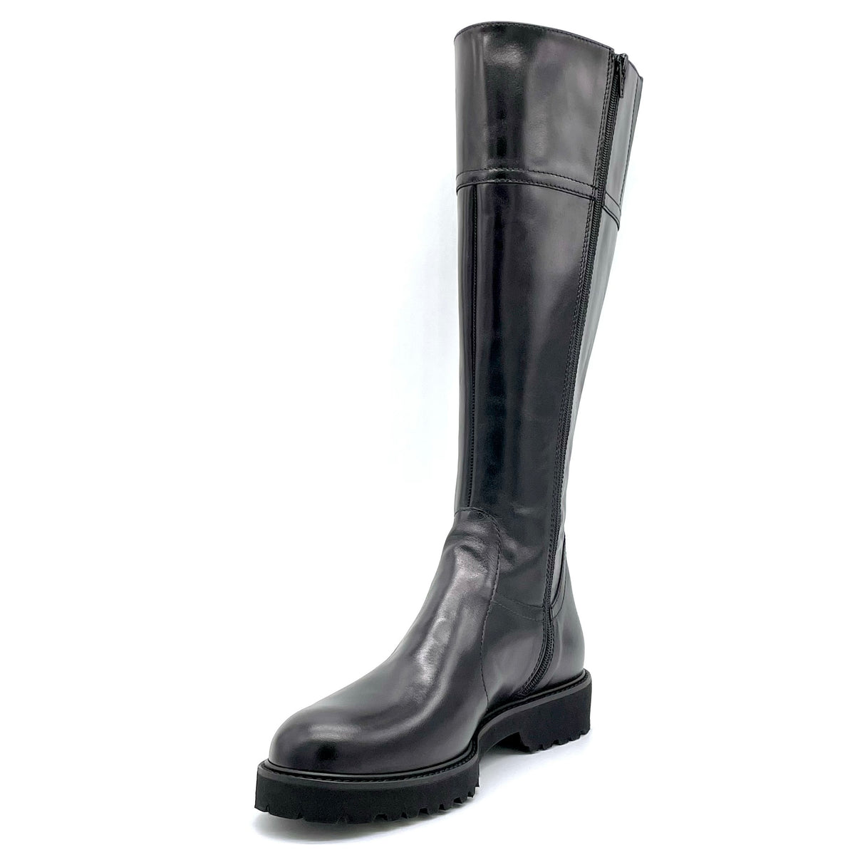 Stivale in pelle nera - Cod. 52553