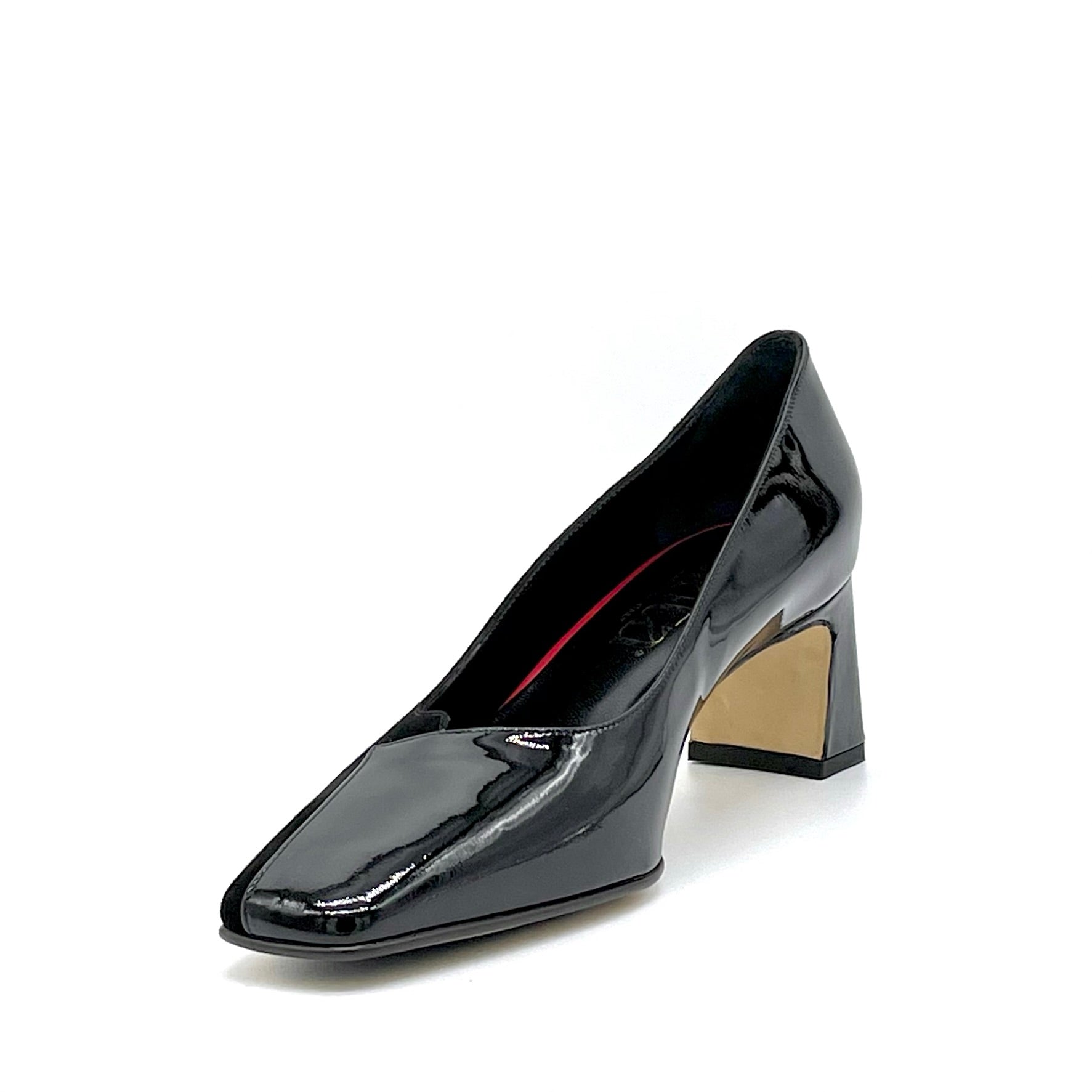 Black suede and patent pump – Cod. 53511