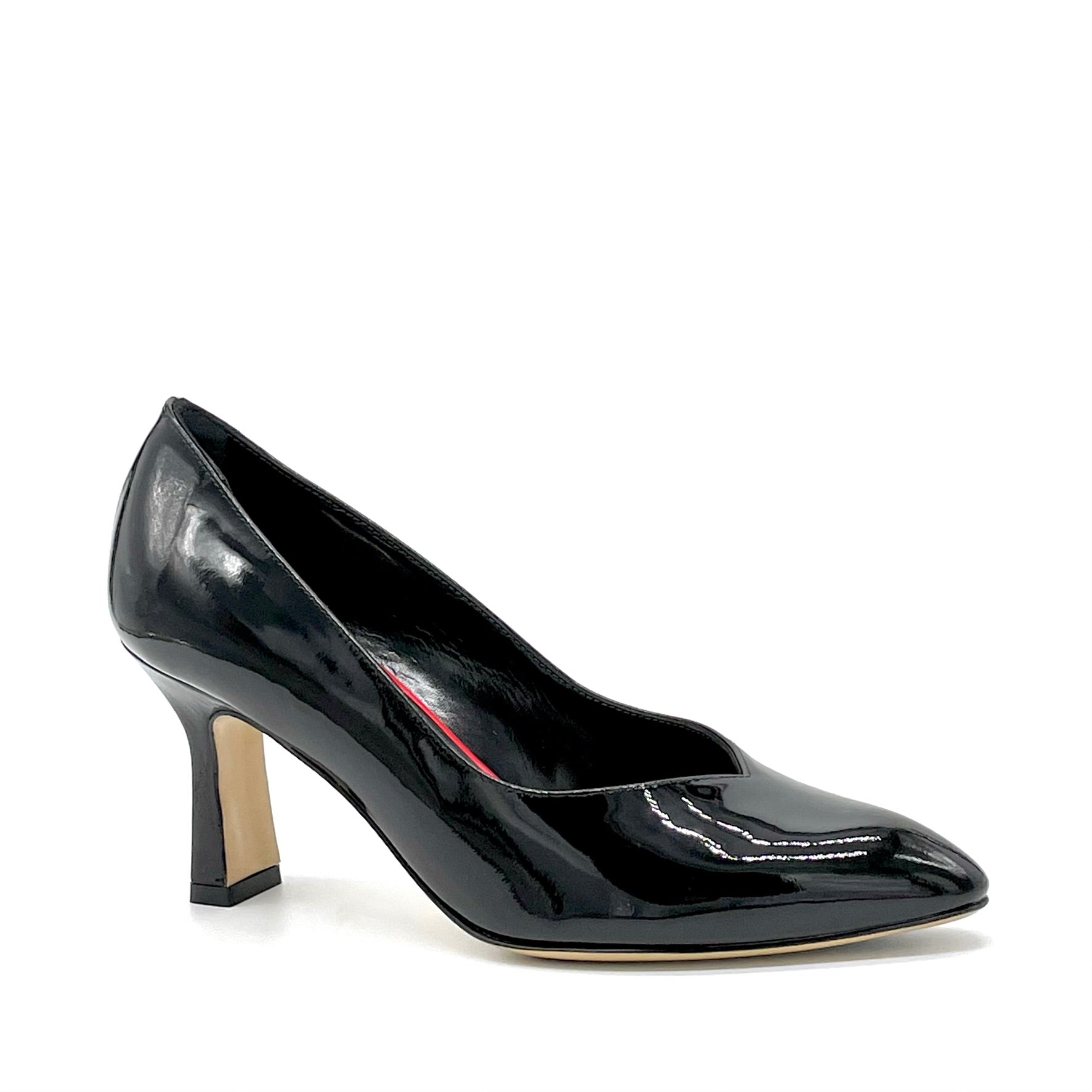 Décolleté in vernice nera con scollo a cuore – Cod. 53534