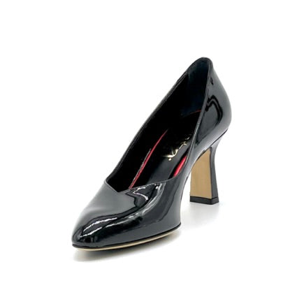 Décolleté in vernice nera con scollo a cuore – Cod. 53534