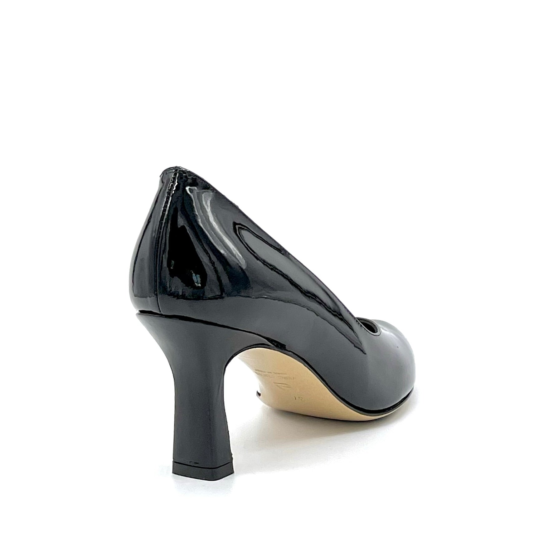 Décolleté in vernice nera con scollo a cuore – Cod. 53534