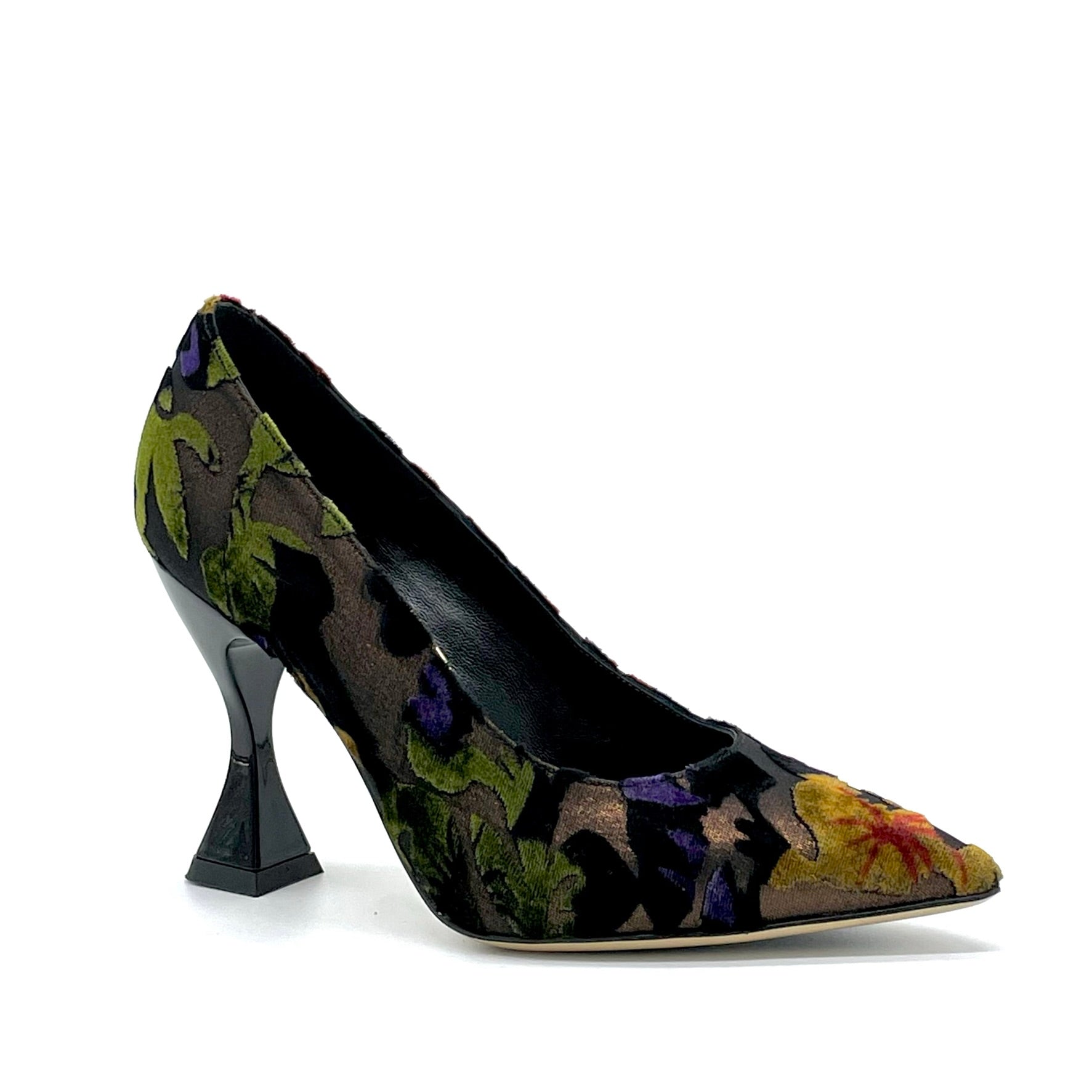 Worked velvet pump – Cod. 53514