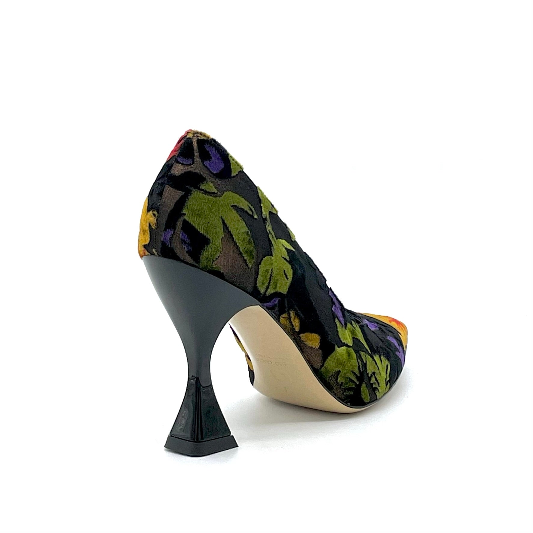 Décolleté in velluto operato a fiori – Cod. 53514_1