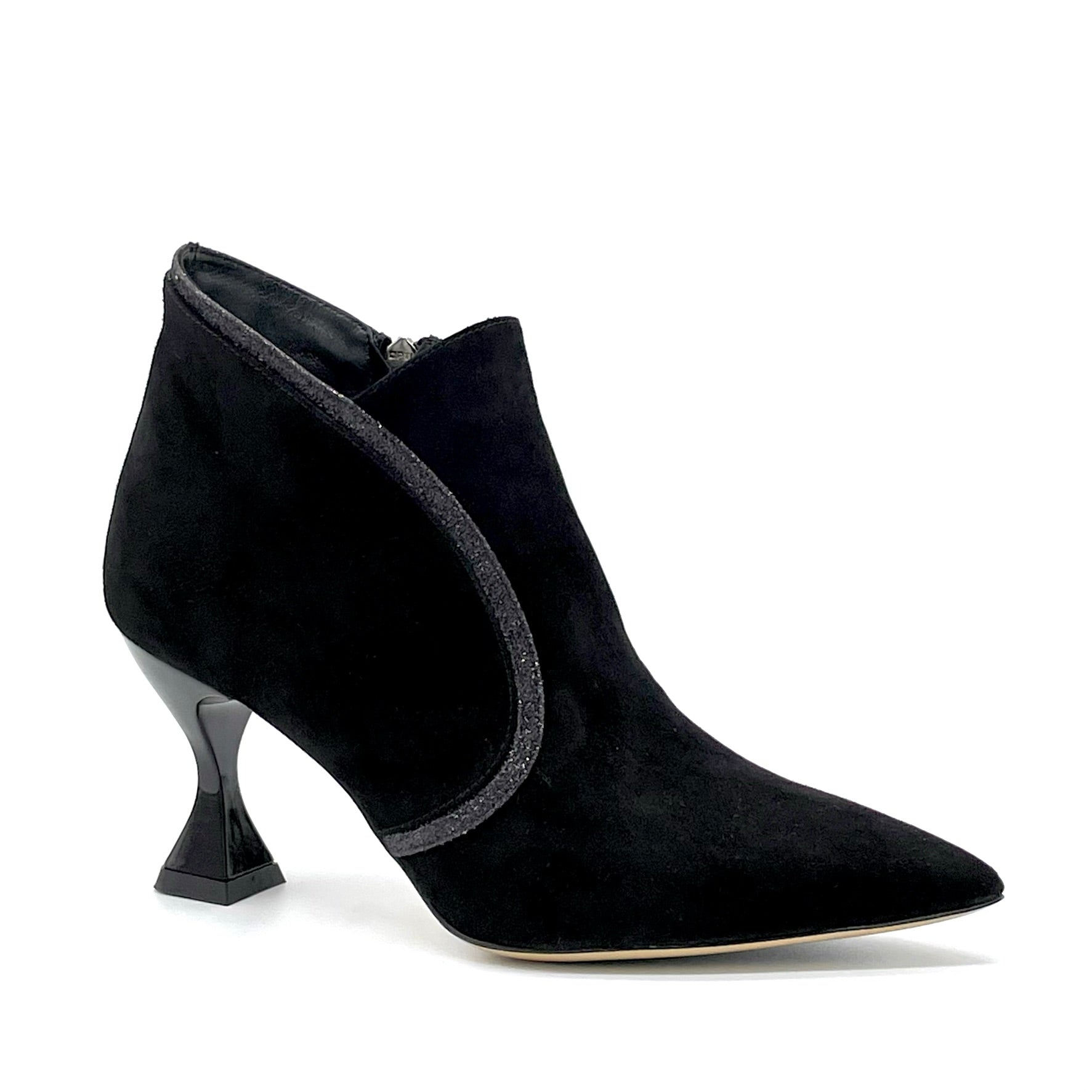Black suede and glitter boot – Cod. 53551