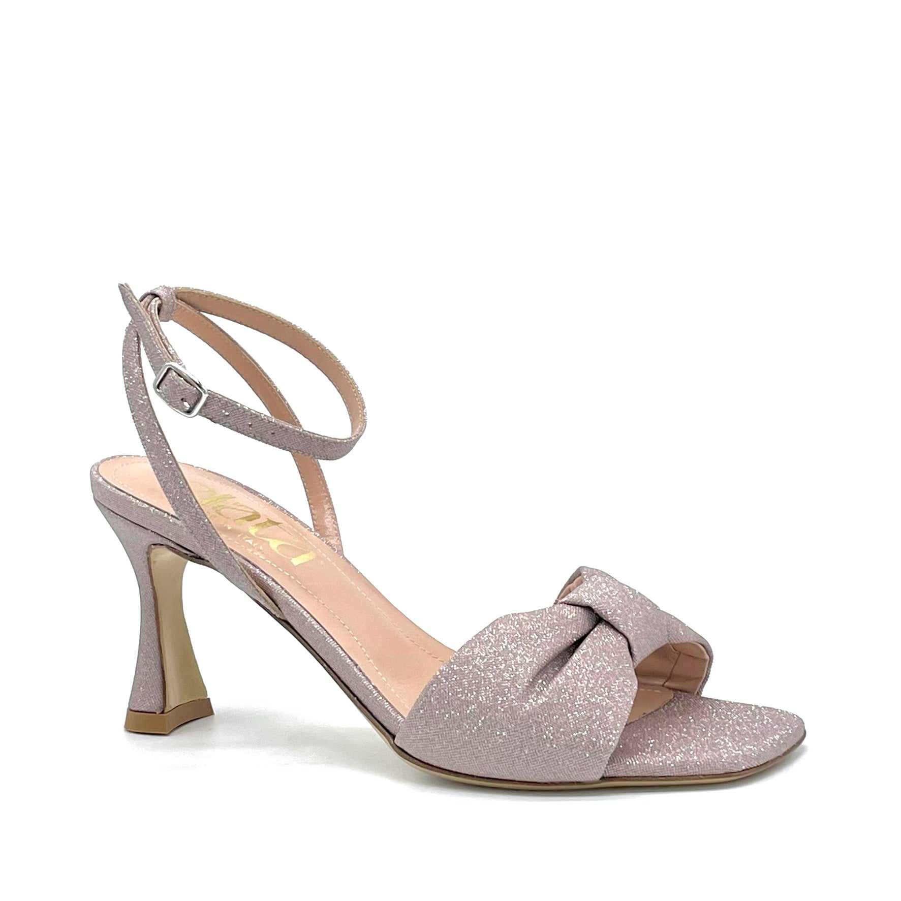 Nude glitter fabric sandal – Cod. 14117_1