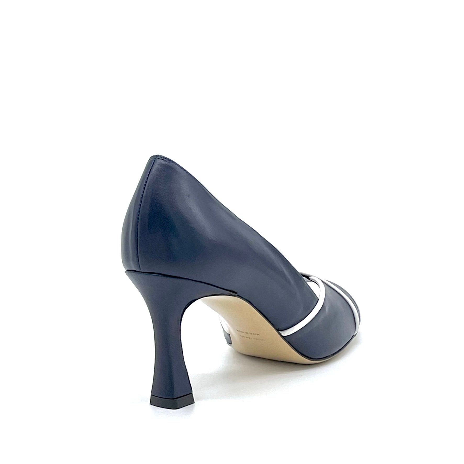 Open toe in pelle blu e bianca – Cod. 14111-1