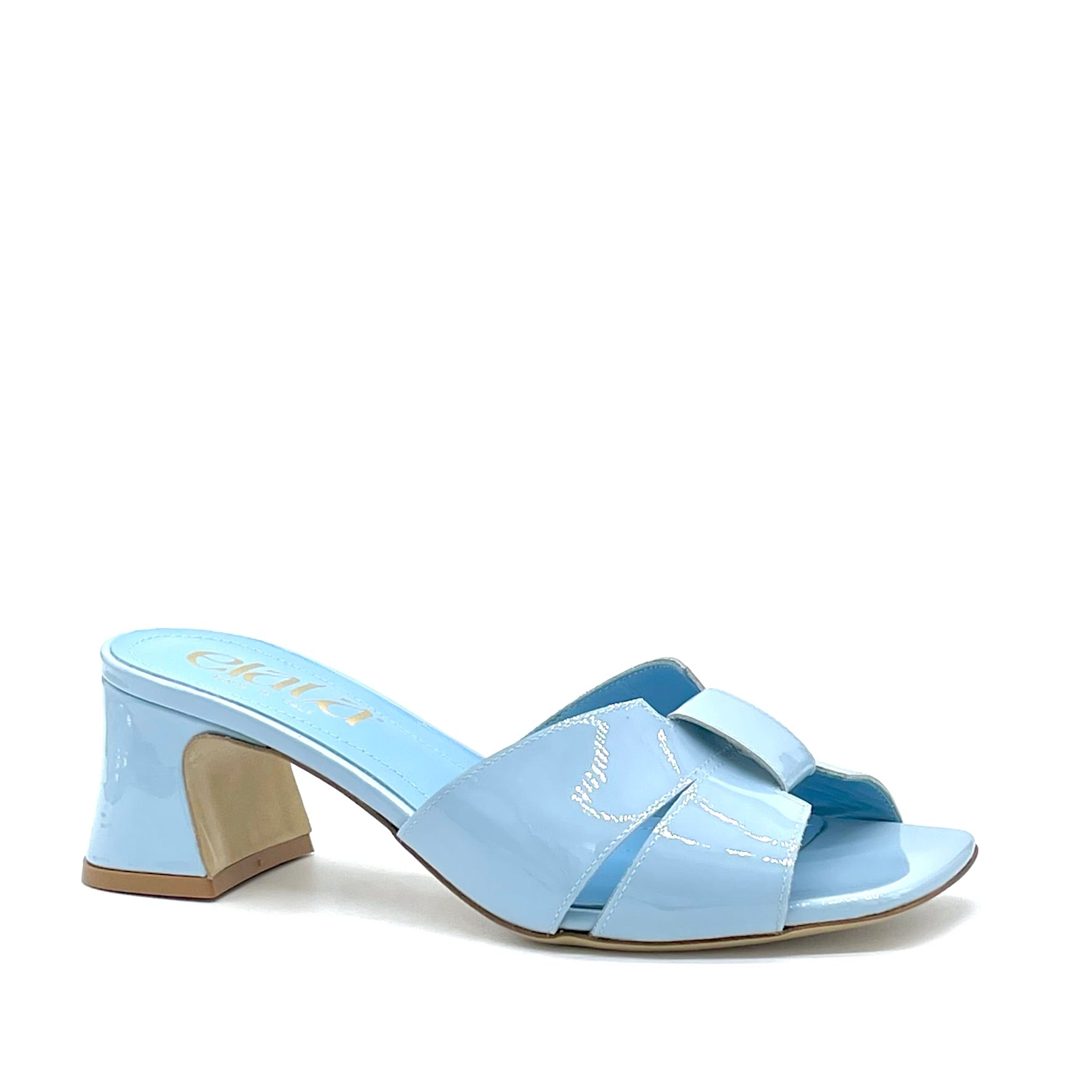 Light blue patent mule – Cod. 14179