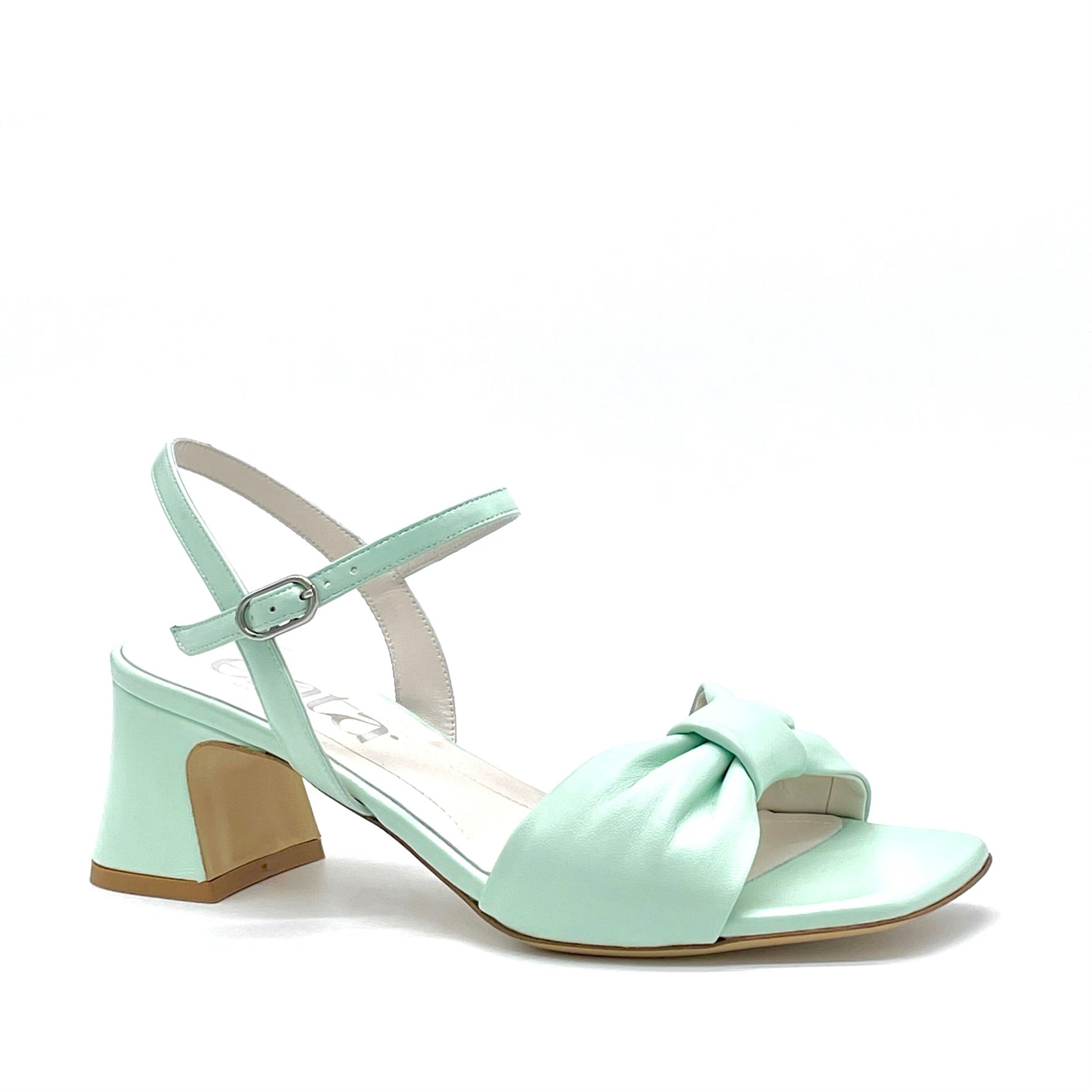 Sandalo in pelle color menta – Cod. 14184