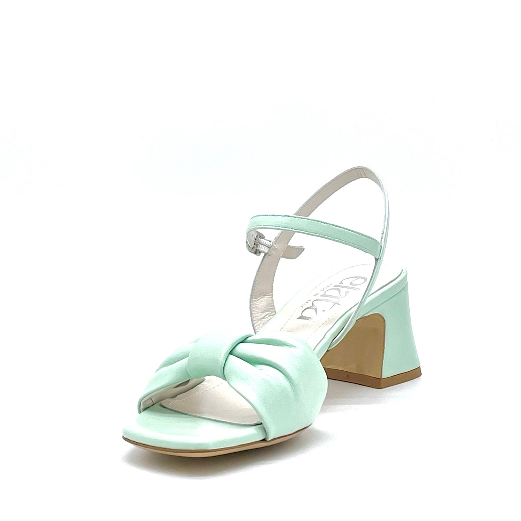Mint colored leather sandal – Cod. 14184
