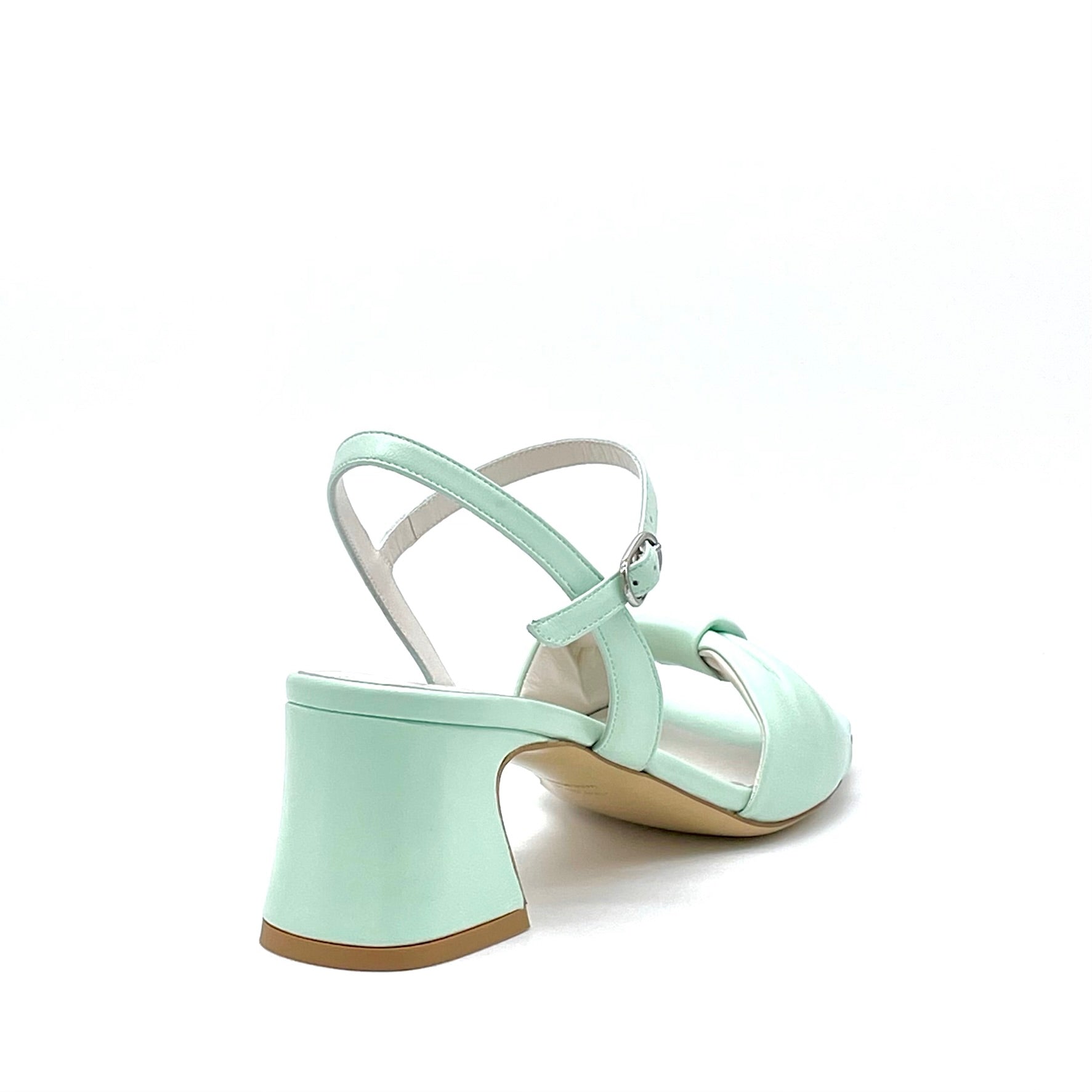 Mint colored leather sandal – Cod. 14184