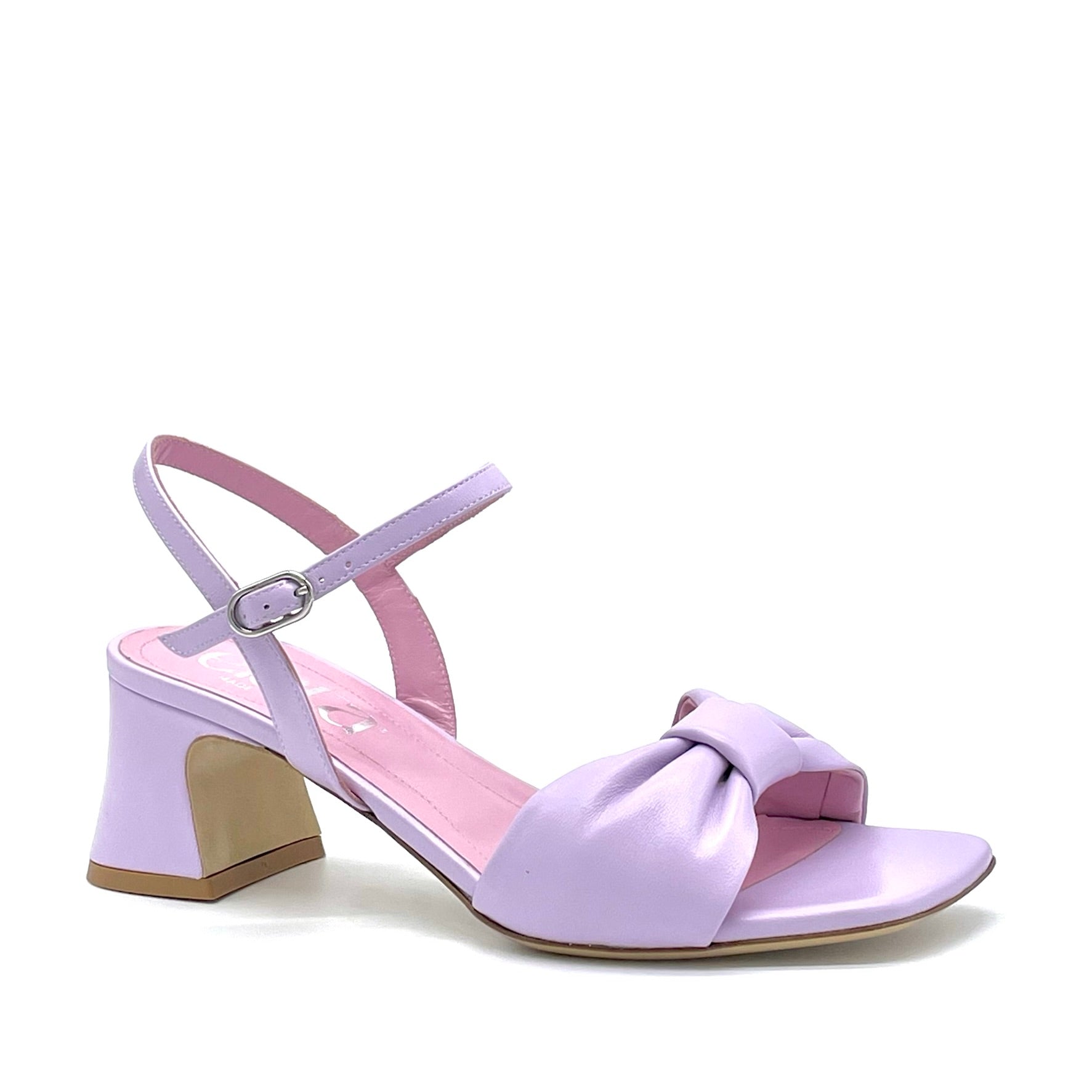 Wisteria colored leather sandal – Cod. 14184-1
