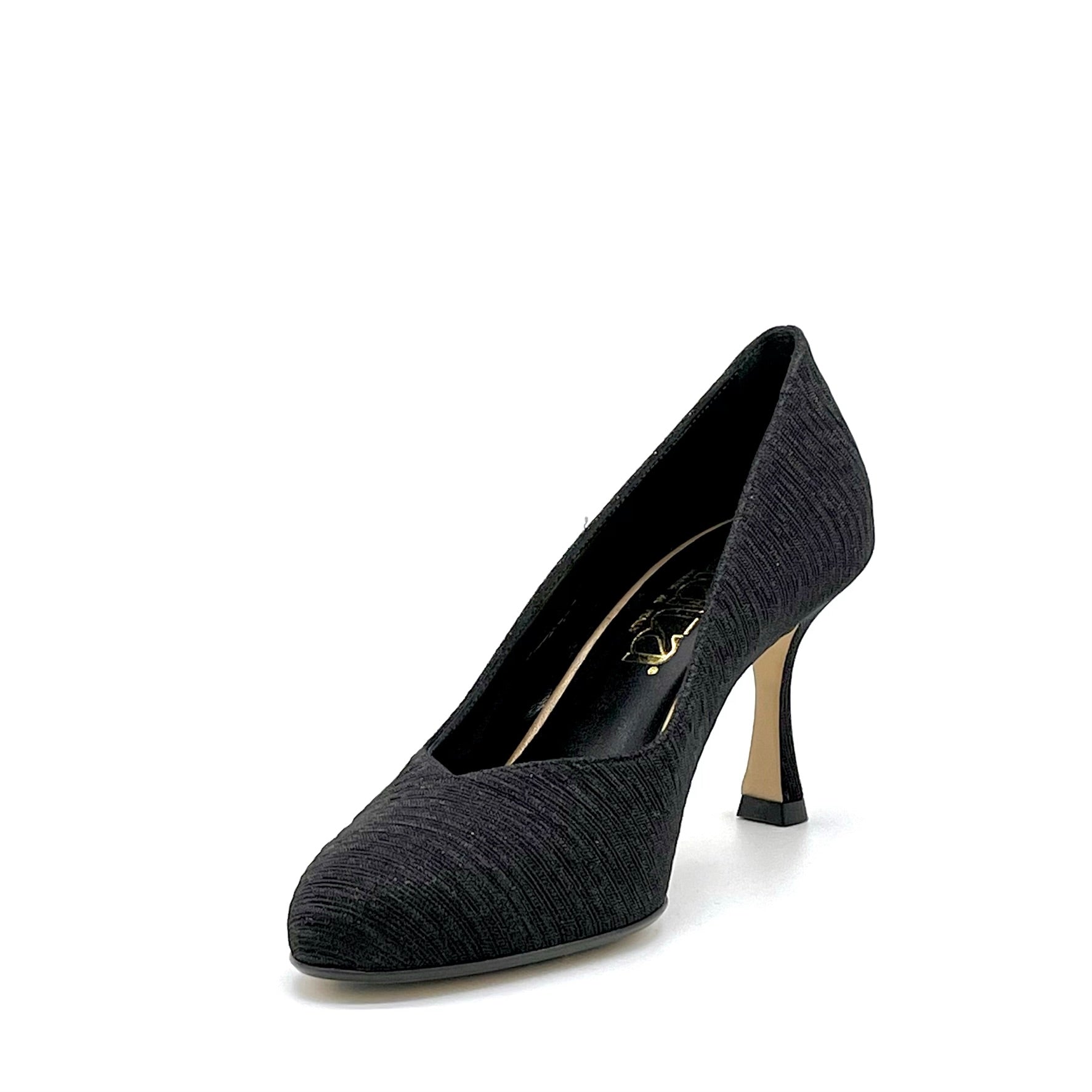 Décolleté in tessuto nero - Cod. 54512