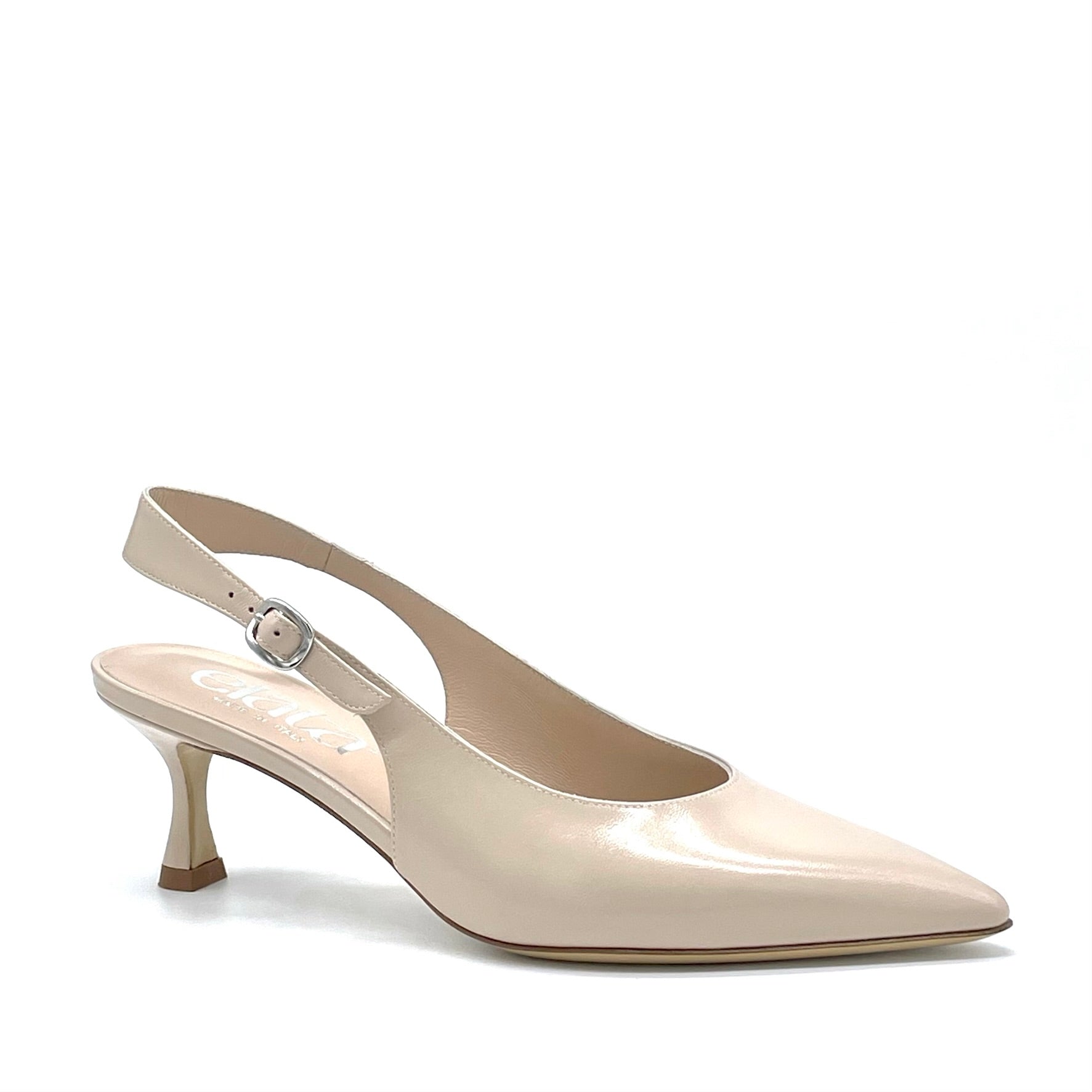 Slingback in pelle color sabbia – Cod. 15111-1
