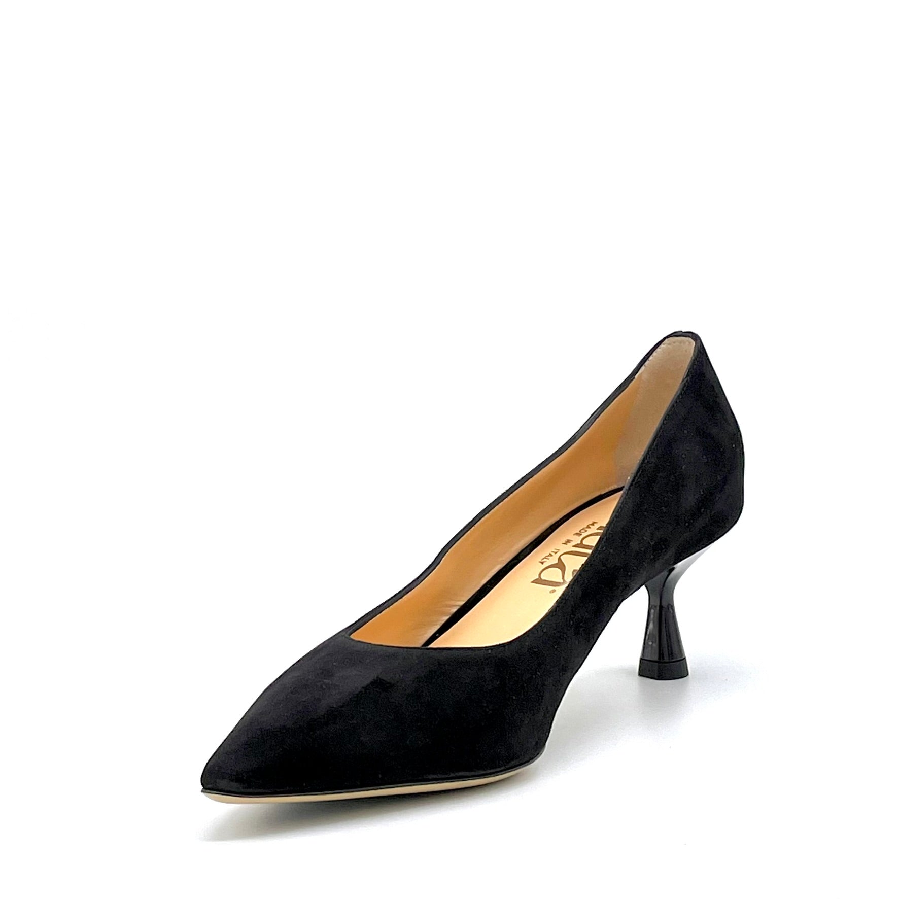 Black suede pump – Cod. 55504