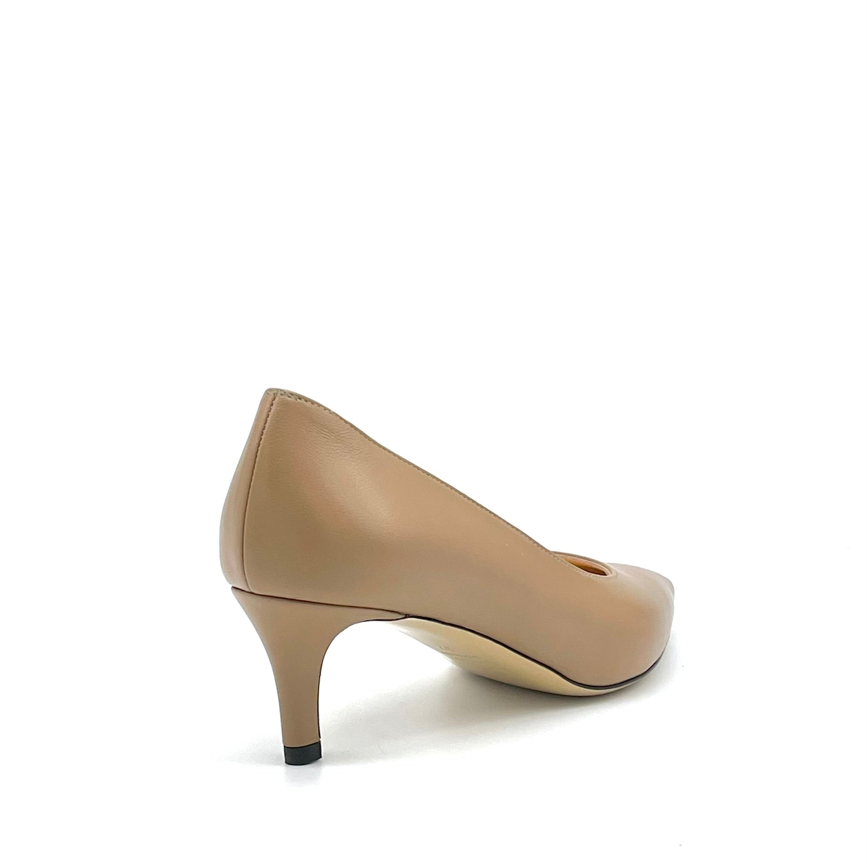 Décolleté in pelle color nocciola – Cod. 55504-2